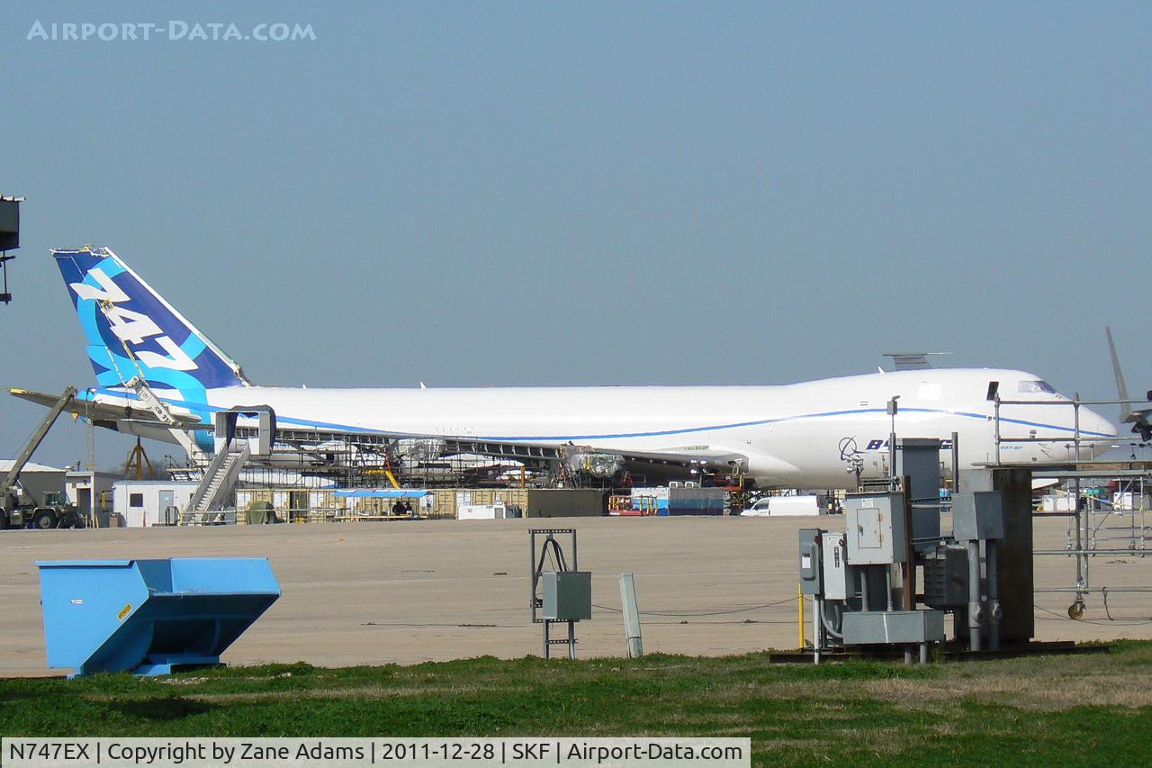 N747EX, 2010 Boeing 747-8F C/N 35808, At Kelly Field - San Antonio, TX