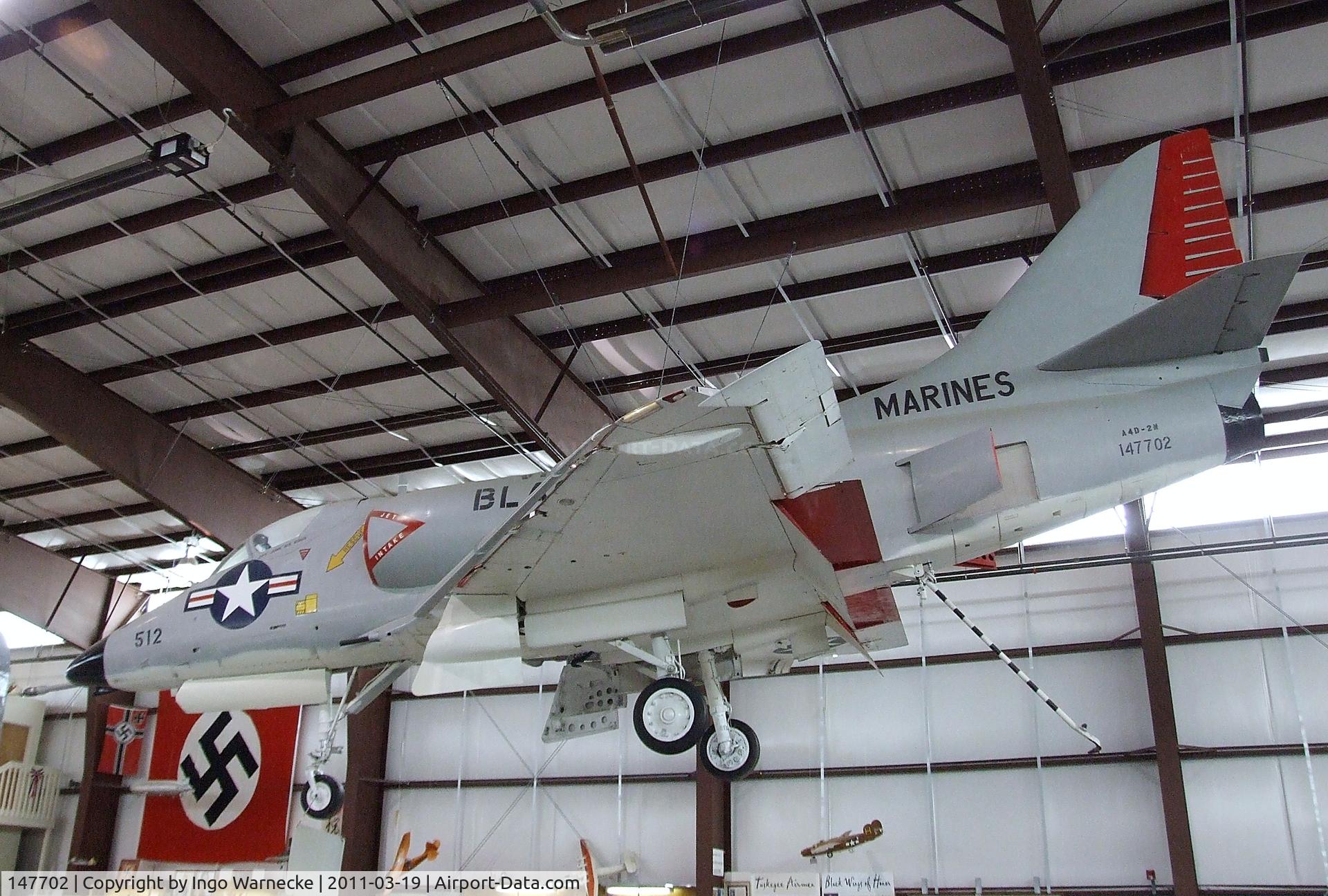 147702, Douglas A-4C Skyhawk C/N 12466, Douglas A-4C (A4D-2N) Skyhawk at the Pueblo Weisbrod Aircraft Museum, Pueblo CO