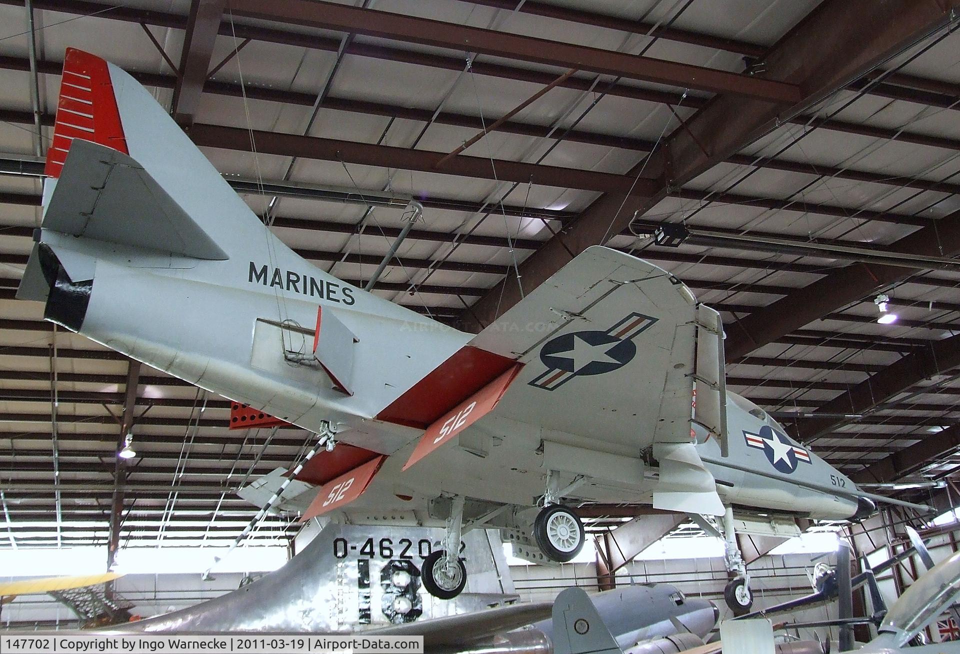 147702, Douglas A-4C Skyhawk C/N 12466, Douglas A-4C (A4D-2N) Skyhawk at the Pueblo Weisbrod Aircraft Museum, Pueblo CO