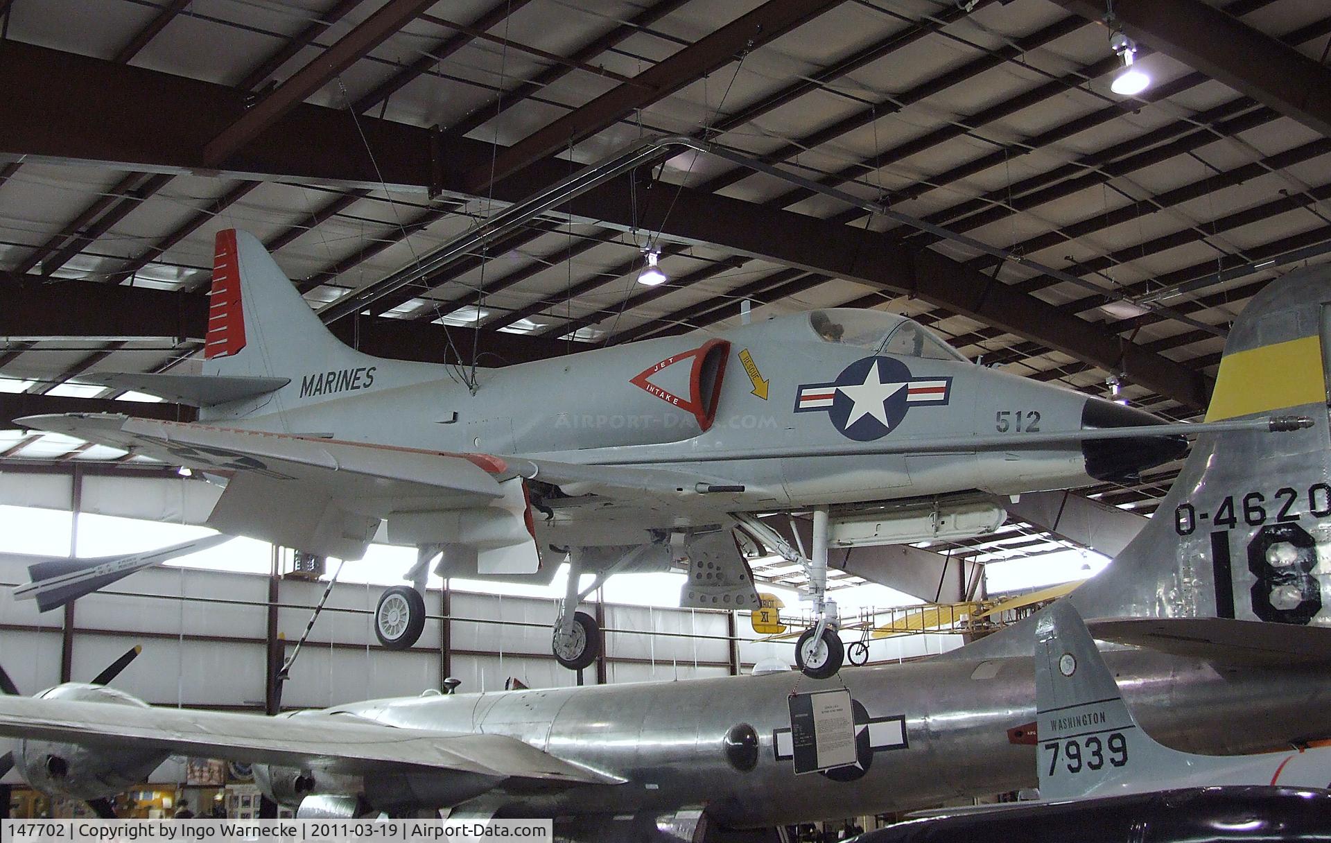 147702, Douglas A-4C Skyhawk C/N 12466, Douglas A-4C (A4D-2N) Skyhawk at the Pueblo Weisbrod Aircraft Museum, Pueblo CO