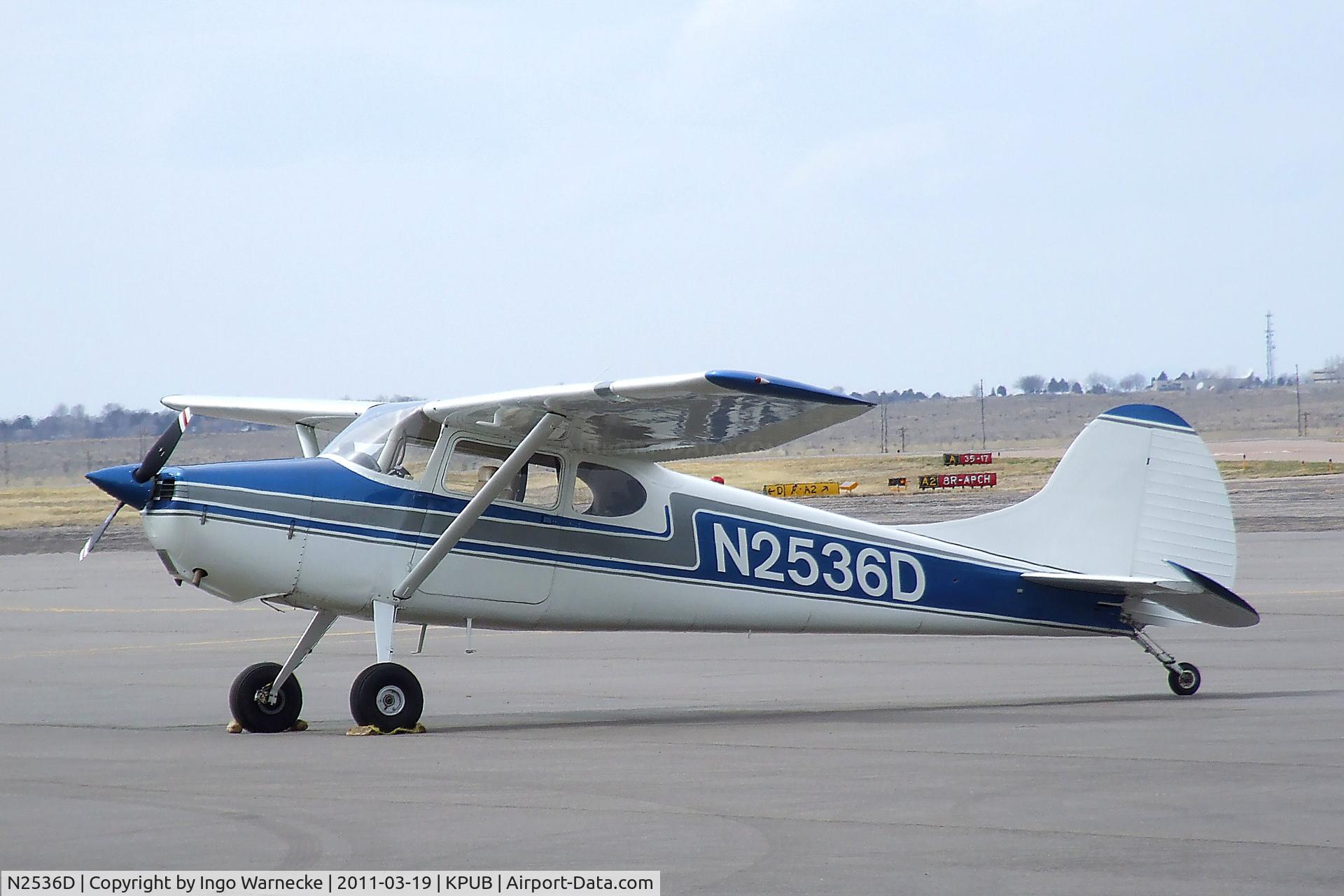 N2536D, 1952 Cessna 170B C/N 20688, Cessna 170B at Pueblo Memorial airport, Pueblo CO