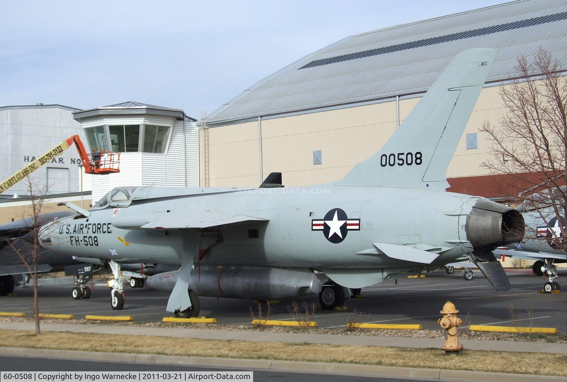 60-0508, 1960 Republic F-105D Thunderchief C/N D196, Republic F-105D Thunderchief at the Wings over the Rockies Air & Space Museum, Denver CO