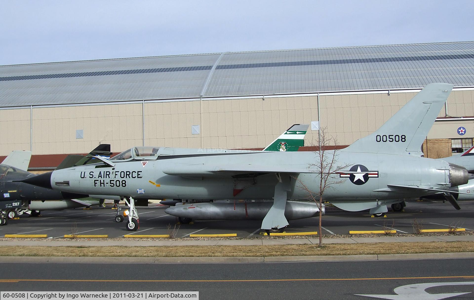 60-0508, 1960 Republic F-105D Thunderchief C/N D196, Republic F-105D Thunderchief at the Wings over the Rockies Air & Space Museum, Denver CO