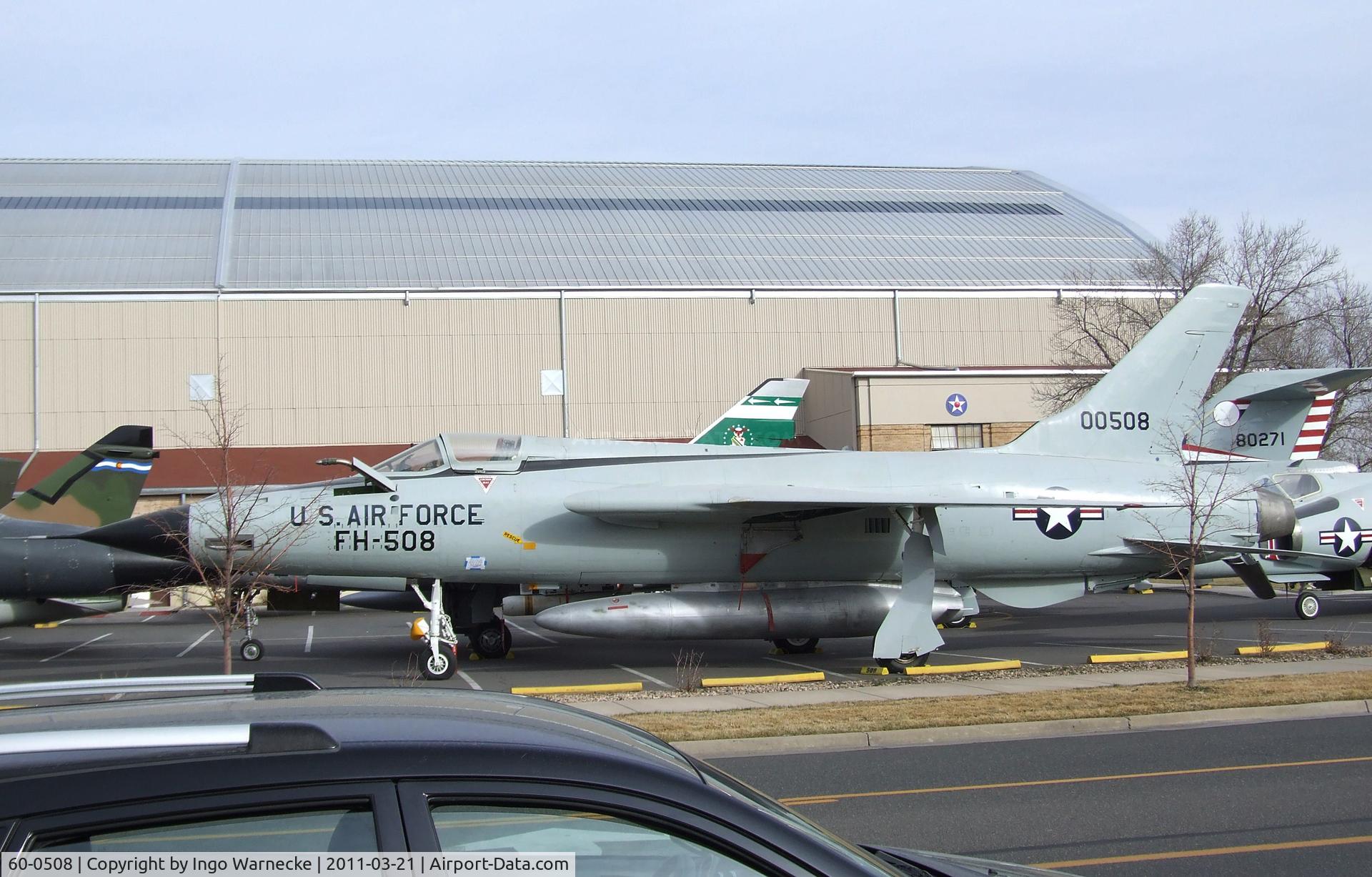 60-0508, 1960 Republic F-105D Thunderchief C/N D196, Republic F-105D Thunderchief at the Wings over the Rockies Air & Space Museum, Denver CO