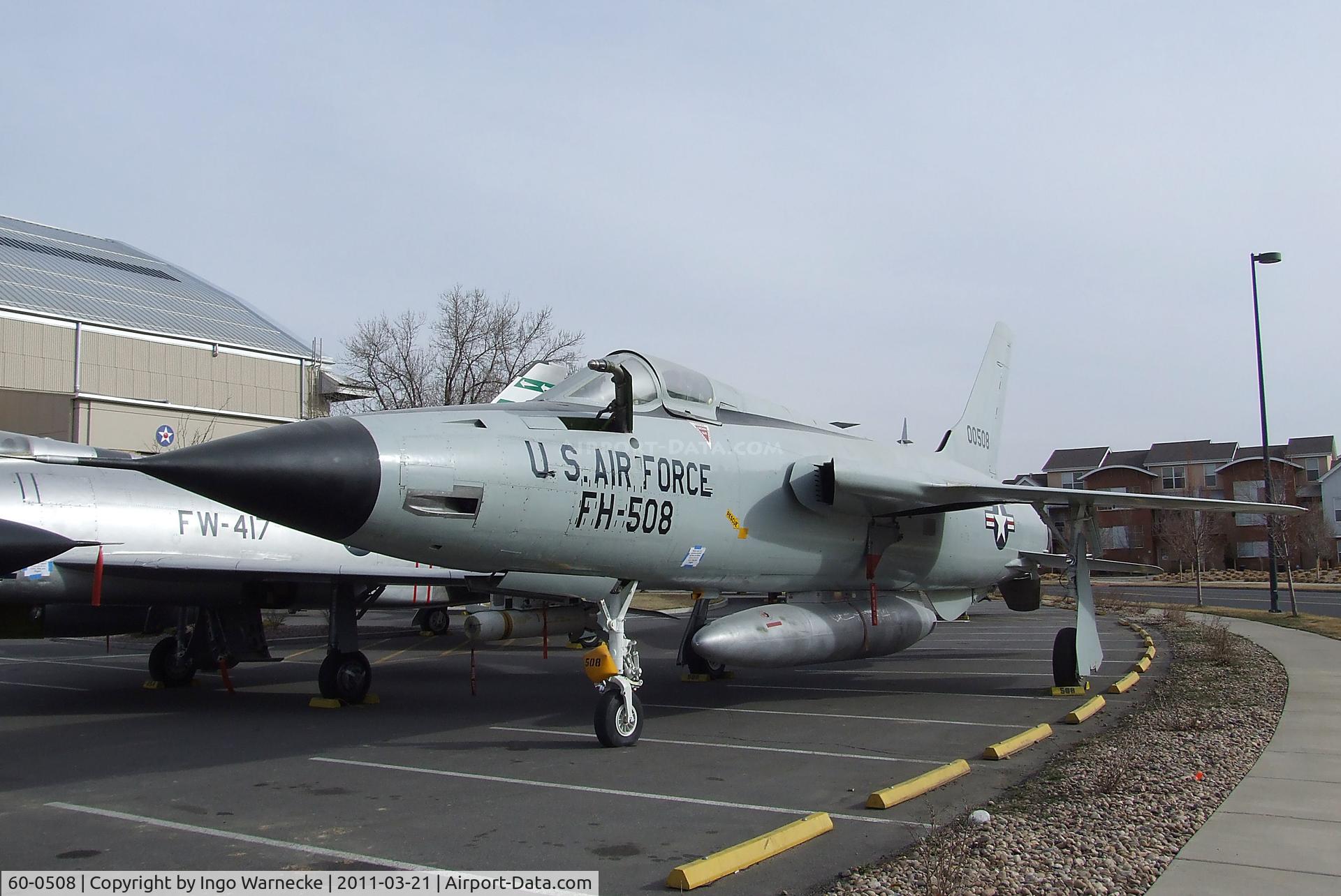 60-0508, 1960 Republic F-105D Thunderchief C/N D196, Republic F-105D Thunderchief at the Wings over the Rockies Air & Space Museum, Denver CO