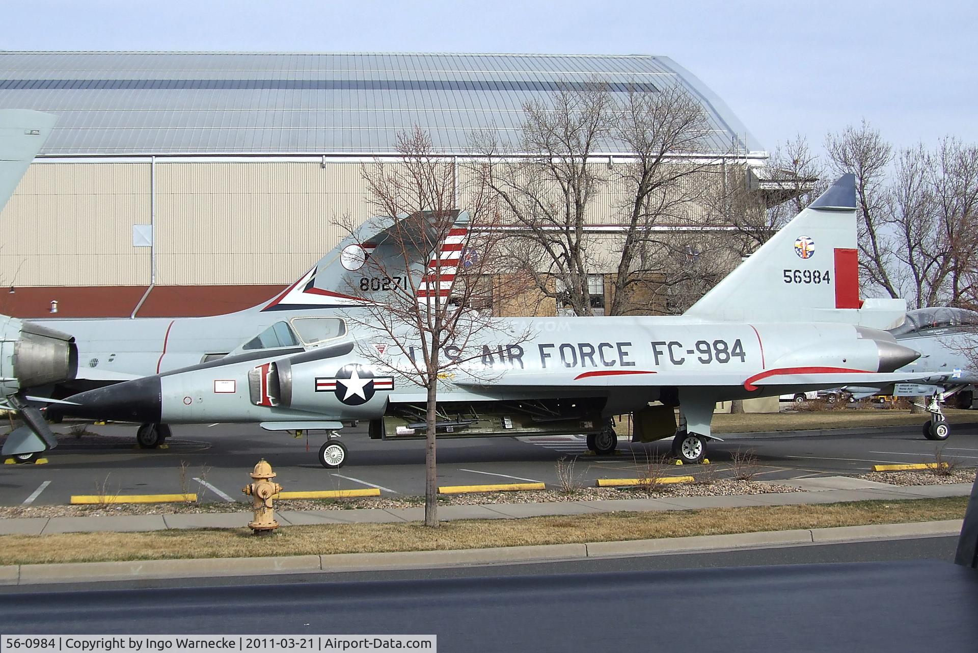 56-0984, Convair F-102A Delta Dagger C/N Not found 56-0984, Convair F-102A Delta Dagger at the Wings over the Rockies Air & Space Museum, Denver CO