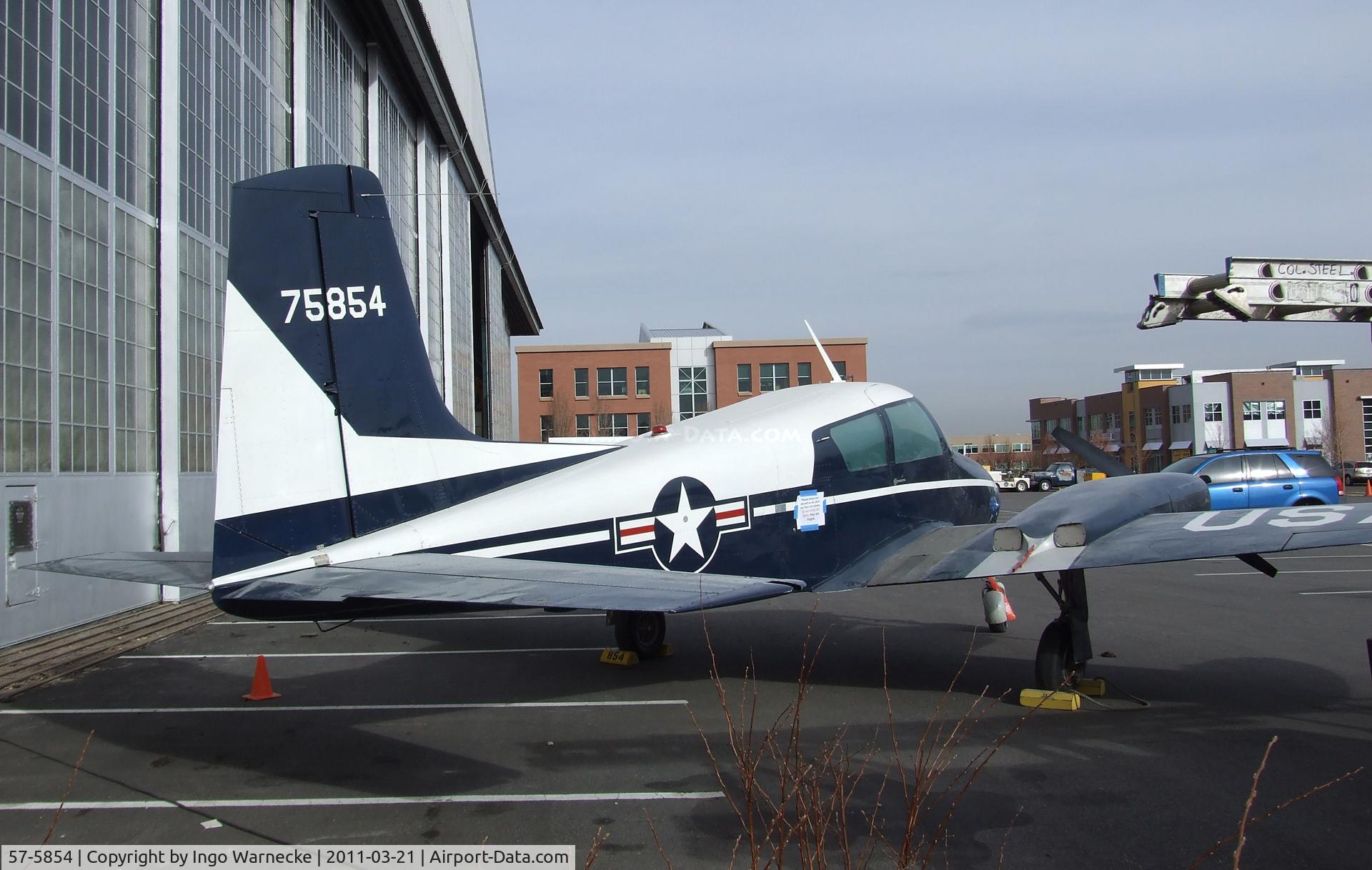 57-5854, 1957 Cessna 310 C/N 38009, Cessna 310 (U-3A) at the Wings over the Rockies Air & Space Museum, Denver CO