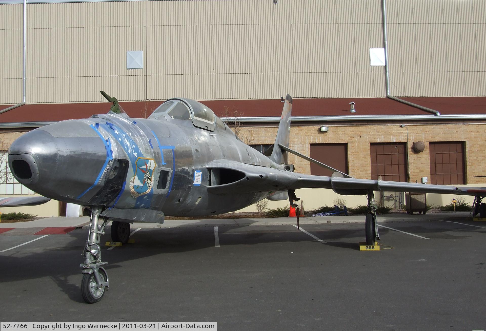 52-7266, 1952 Republic RF-84K Thunderflash C/N Not found 52-7266, Republic RF-84K Thunderflash at the Wings over the Rockies Air & Space Museum, Denver CO