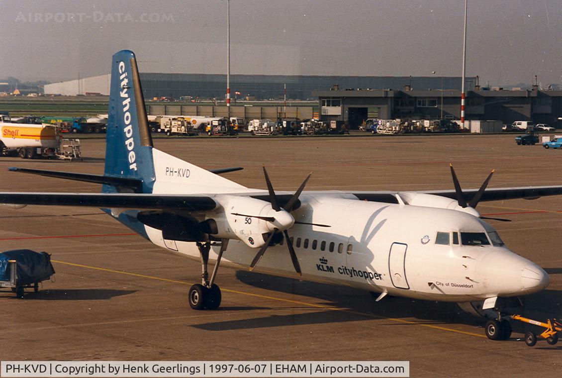 PH-KVD, 1990 Fokker 50F C/N 20197, KLM cityhopper