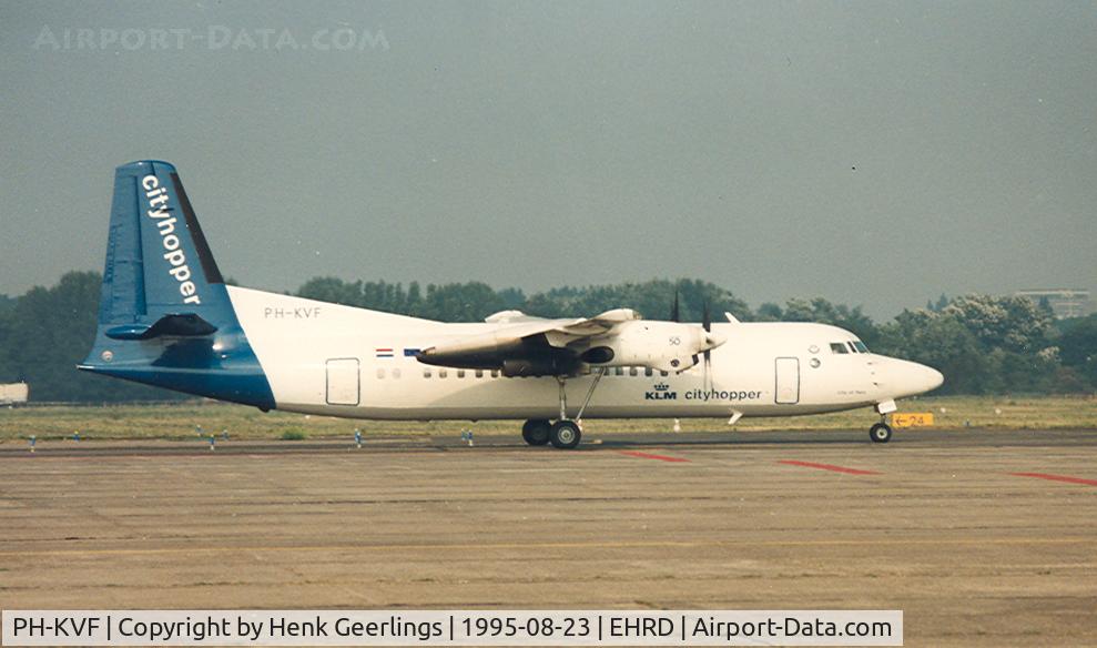 PH-KVF, 1990 Fokker 50 C/N 20207, KLM cityhopper