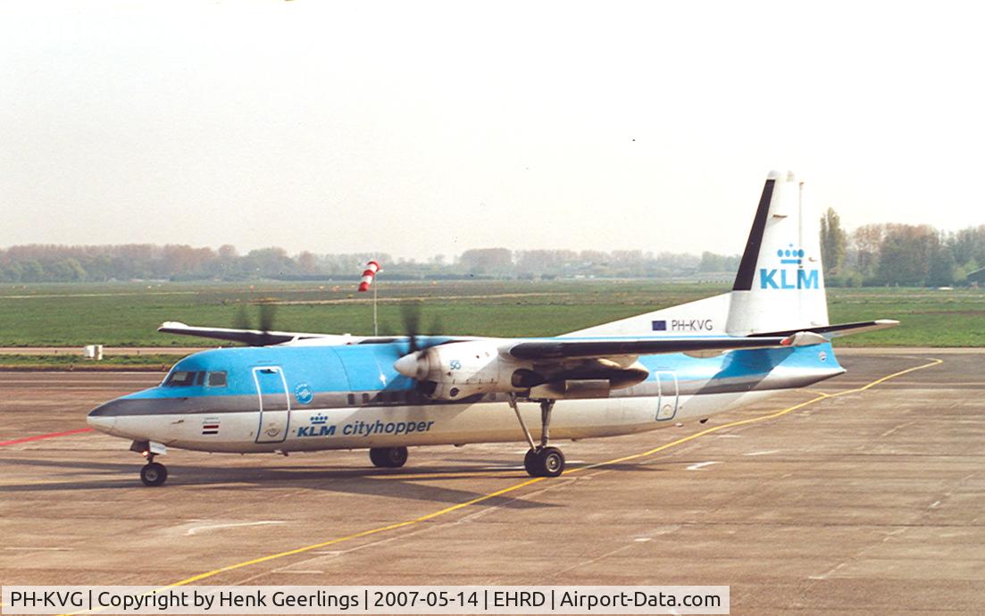 PH-KVG, 1991 Fokker 50 C/N 20211, KLM cityhopper