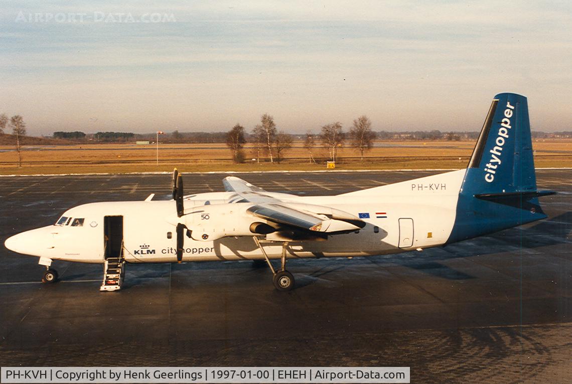 PH-KVH, 1991 Fokker 50 C/N 20217, KLM cityhopper