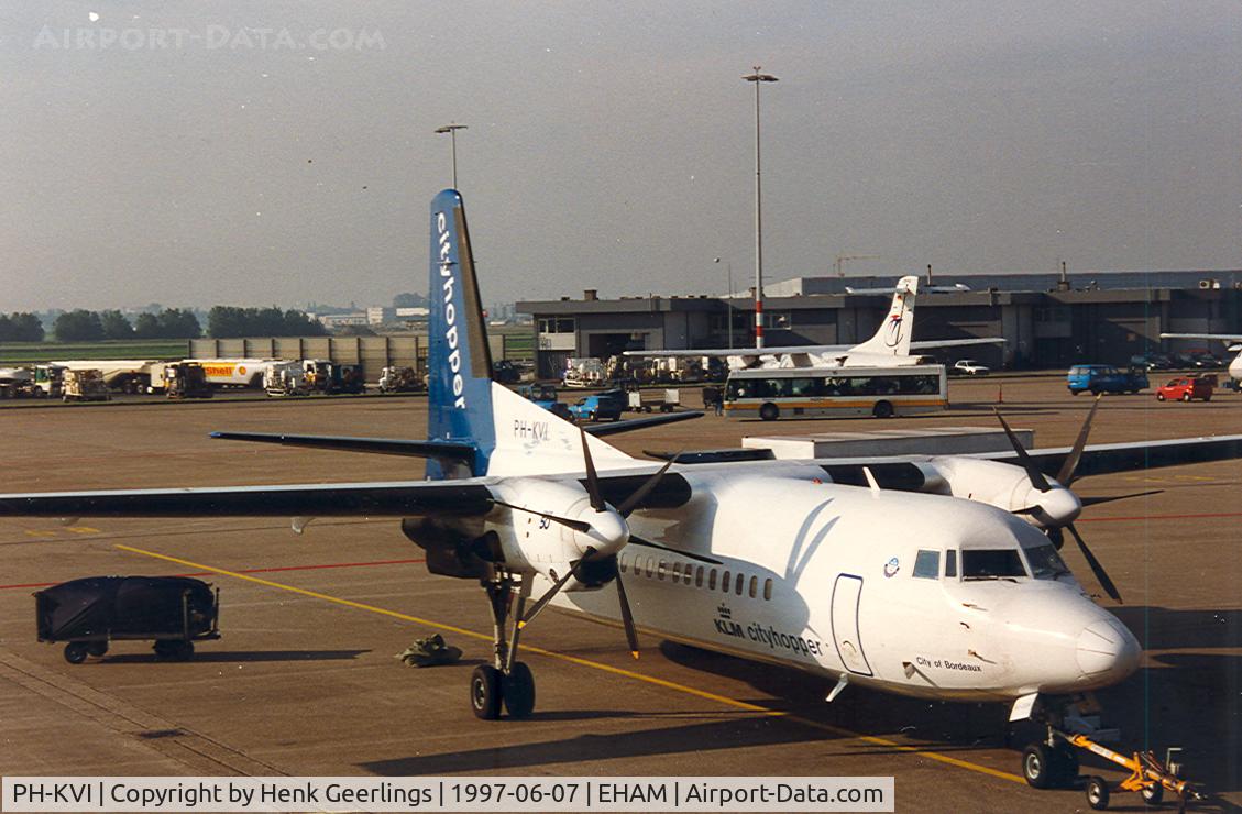 PH-KVI, 1991 Fokker 50 C/N 20218, KLM cityhopper