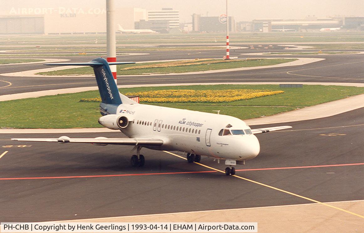 PH-CHB, 1978 Fokker F-28-4000 Fellowship C/N 11138, KLM cityhopper