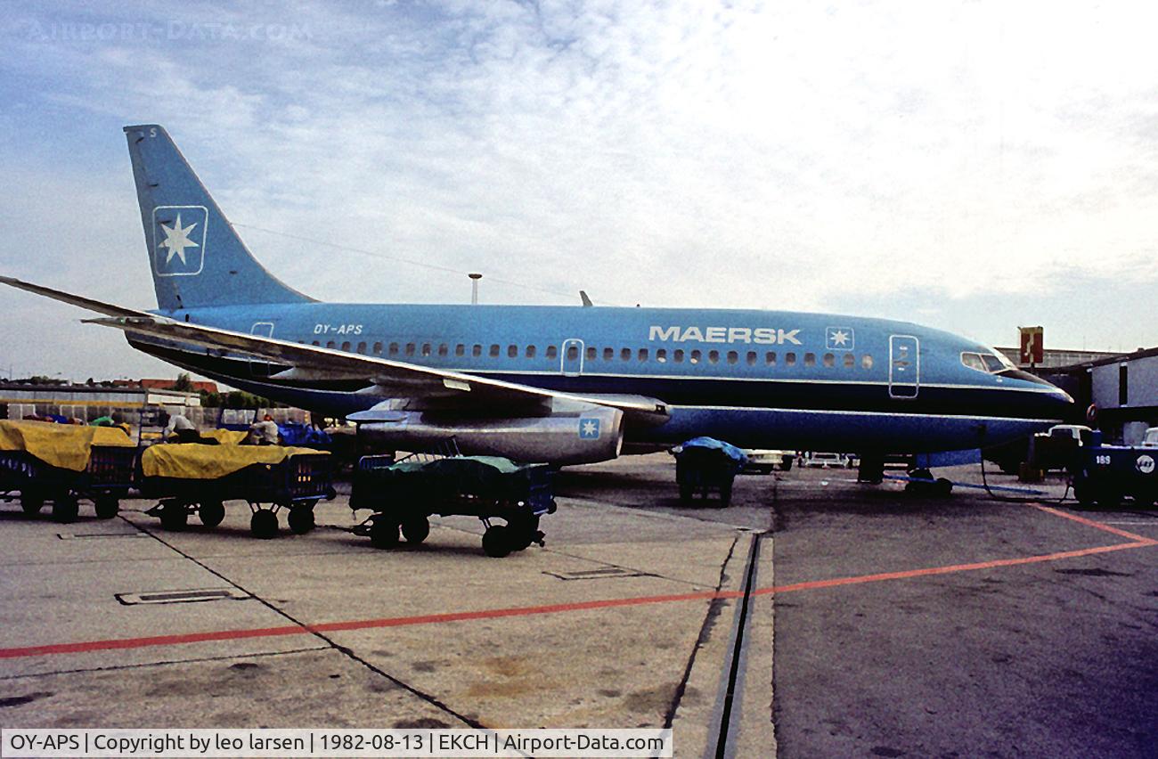 OY-APS, 1980 Boeing 737-2L9 C/N 22408, Copenhagen Kastrup 13.8.82