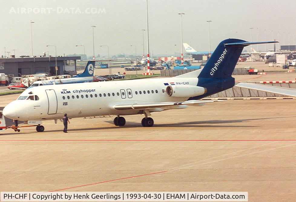 PH-CHF, 1979 Fokker F-28 Fellowship 4000 C/N 11140, KLM Cityhopper