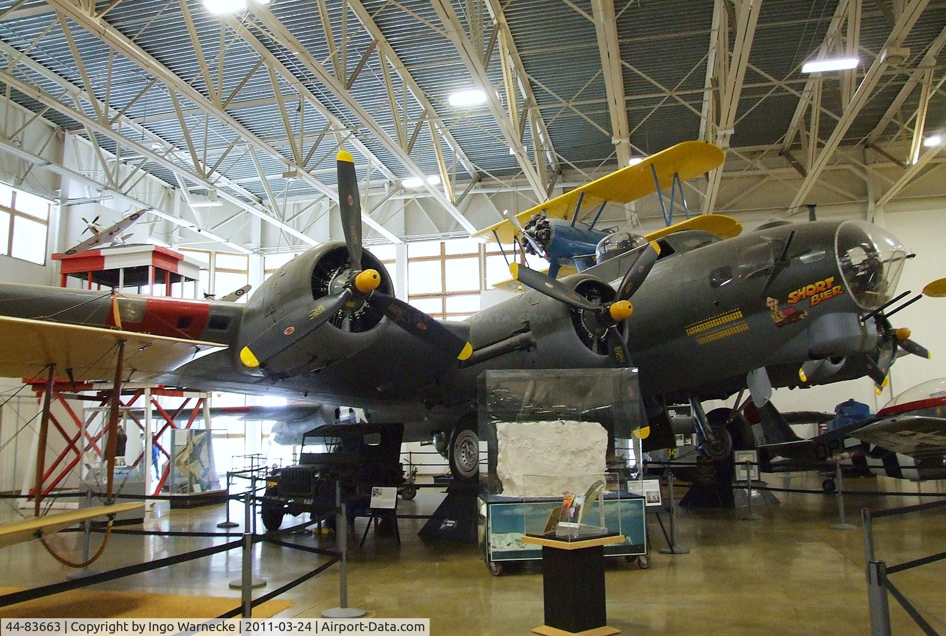 44-83663, 1944 Boeing B-17G Flying Fortress C/N Not found 44-83663, Boeing B-17G Flying Fortress at the Hill Aerospace Museum, Roy UT