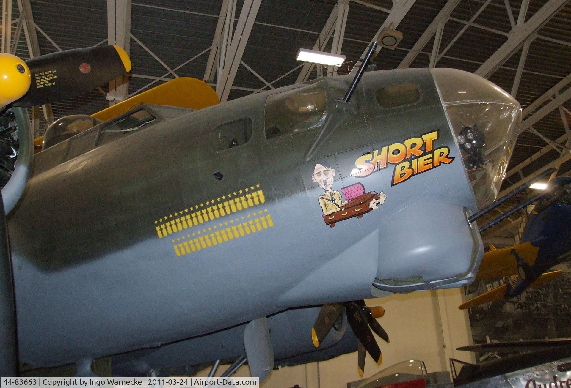 44-83663, 1944 Boeing B-17G Flying Fortress C/N Not found 44-83663, Boeing B-17G Flying Fortress at the Hill Aerospace Museum, Roy UT