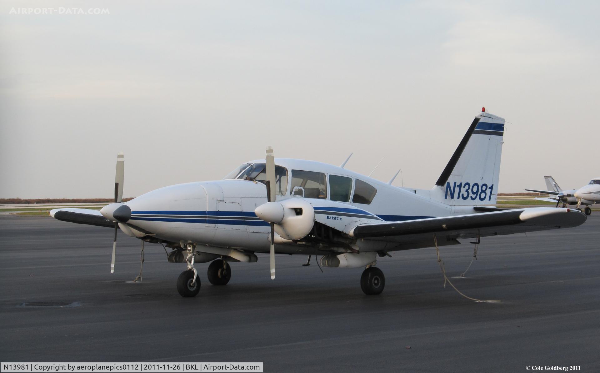 N13981, 1970 Piper PA-23-250 Aztec C/N 27-4599, N13981 parked at Burke Lakefront