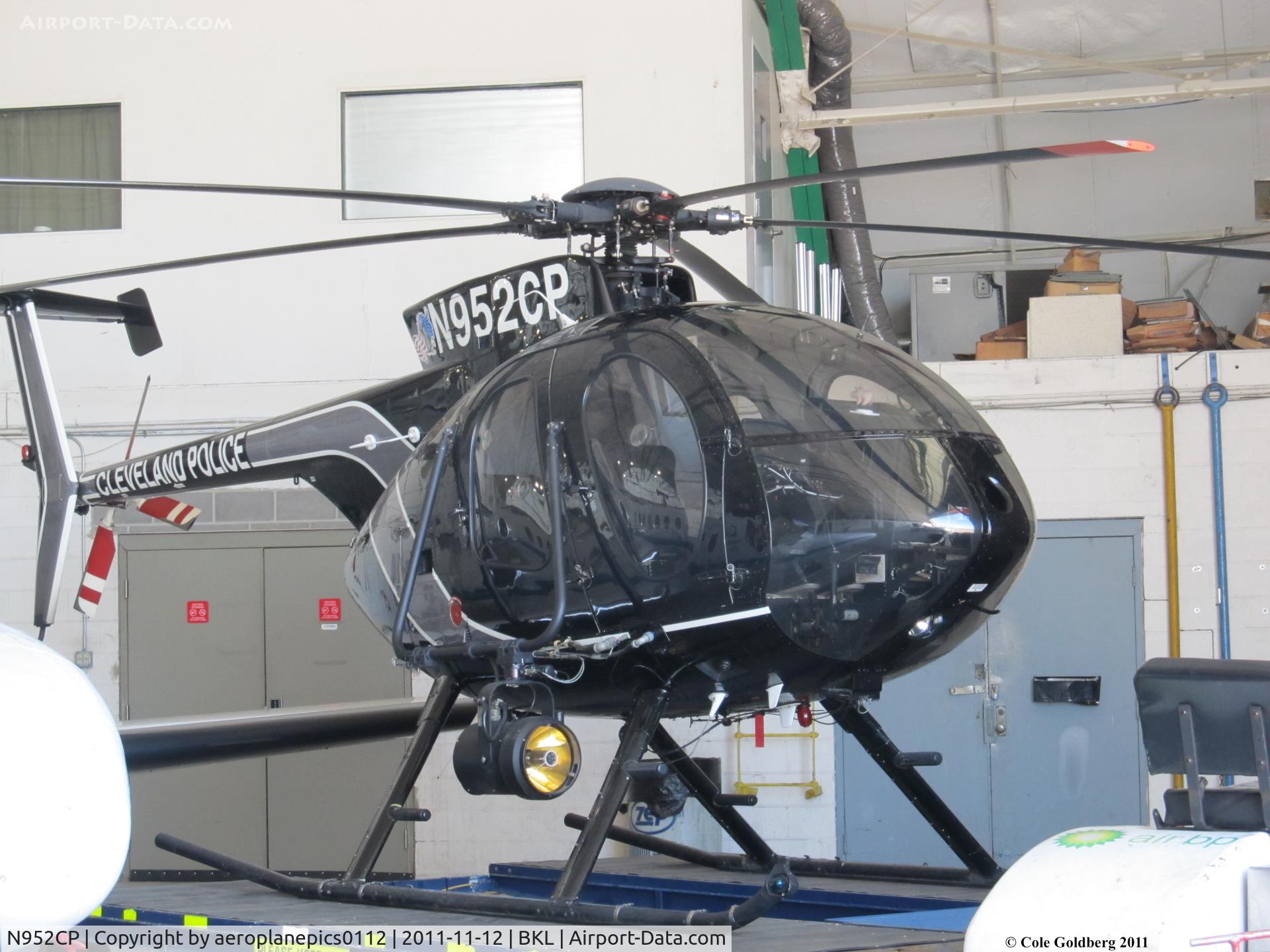 N952CP, 2000 MD Helicopters 369E C/N 0547E, N952CP seen in Landmark Aviation's Hangar at Burke Lakefront.