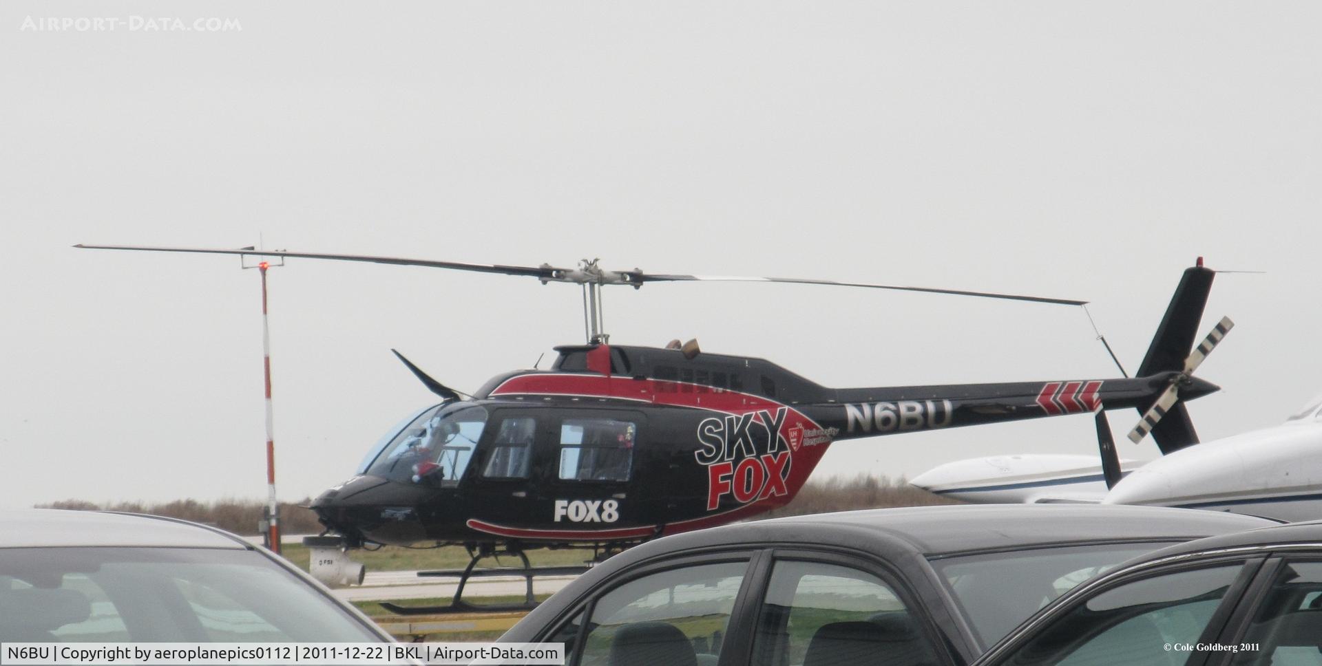 N6BU, 1988 Bell 206B C/N 4034, N6BU parked next to Business Aviation Center at KBKL.