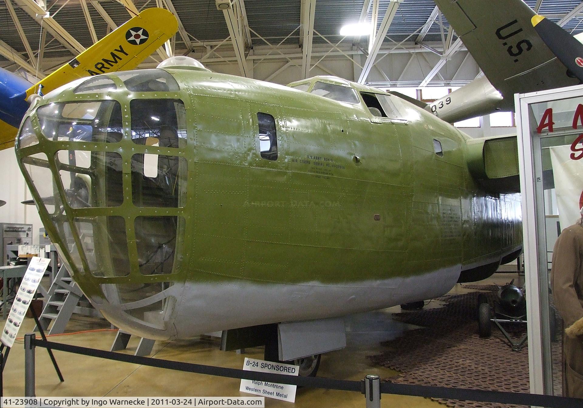 41-23908, Consolidated B-24D Liberator C/N 703, Consolidated B-24D Liberator at the Hill Aerospace Museum, Roy UT