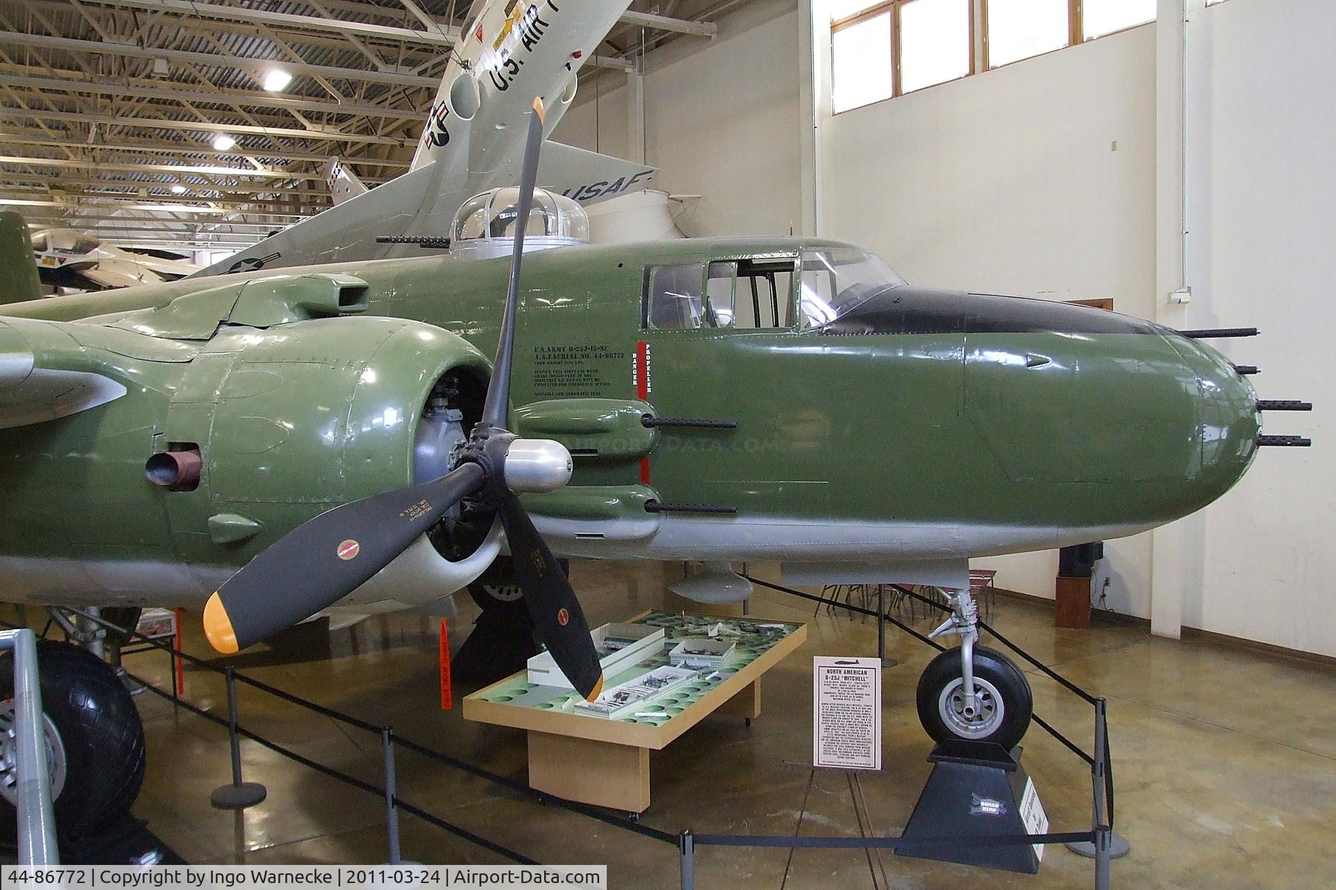 44-86772, 1944 North American B-25J Mitchell Mitchell C/N 108-37566, North American B-25J Mitchell at the Hill Aerospace Museum, Roy UT