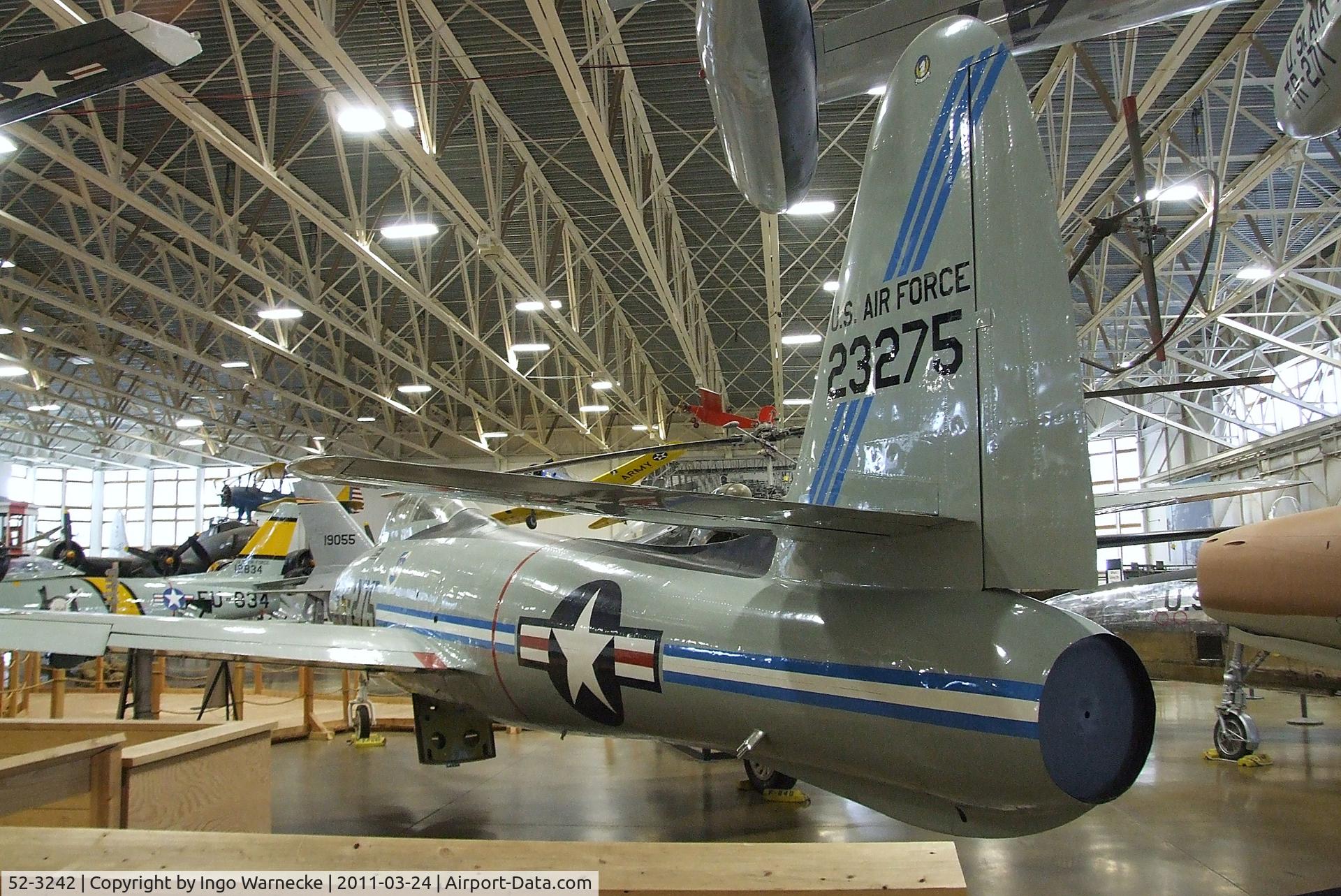52-3242, Republic F-84G Thunderjet C/N Not found 52-3242, Republic F-84G Thunderjet, displayed in the markings of 52-3275, at the Hill Aerospace Museum, Roy UT