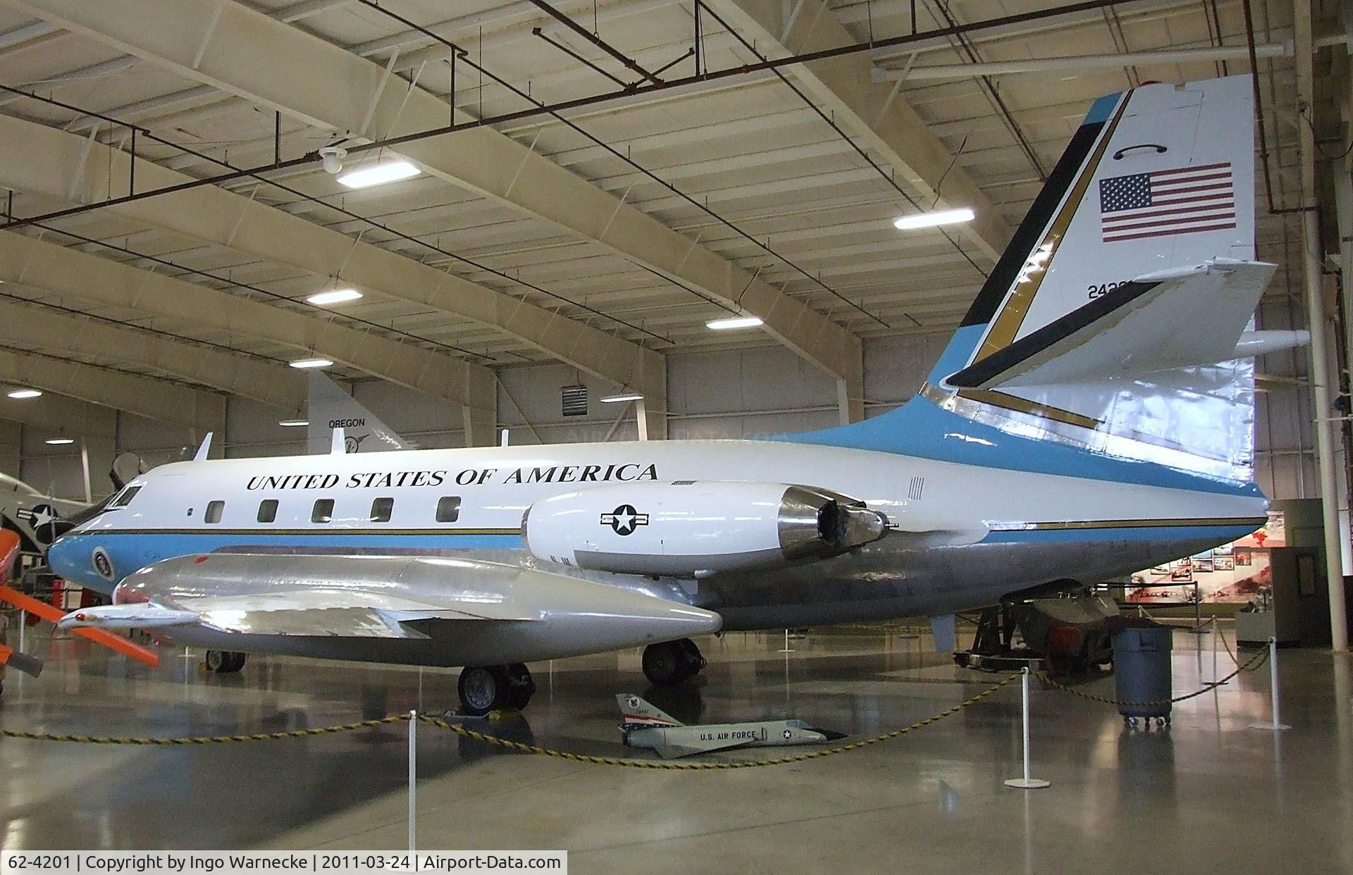62-4201, 1963 Lockheed L-1329 (C-140B) Jetstar 6 C/N 5045, Lockheed VC-140B JetStar at the Hill Aerospace Museum, Roy UT
