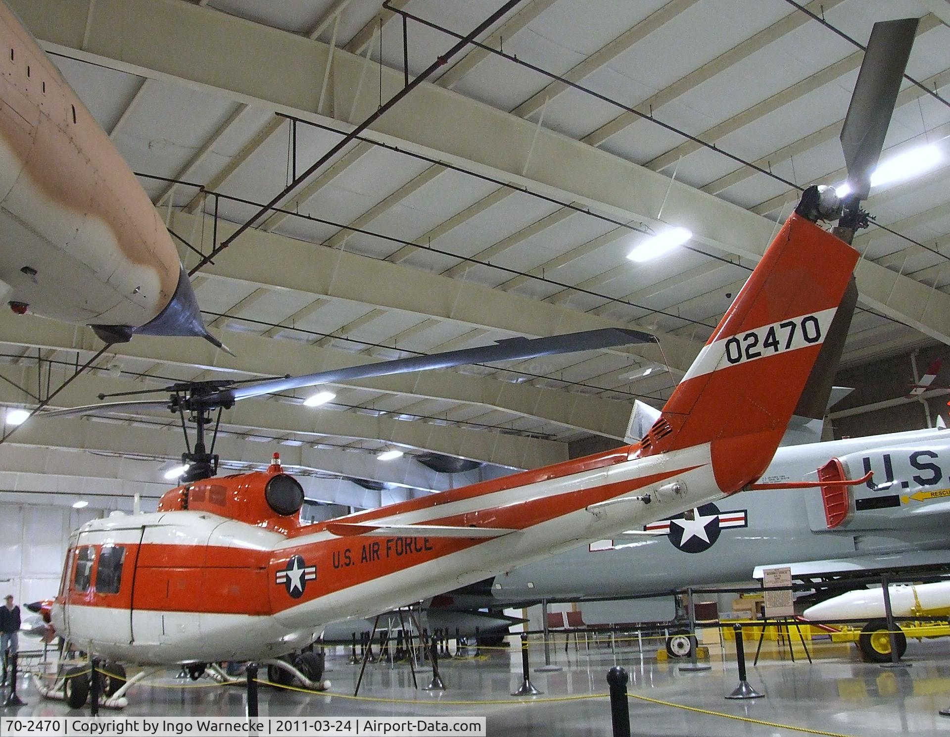 70-2470, Bell HH-1H Iroquois C/N 17114, Bell HH-1H Iroqouis at the Hill Aerospace Museum, Roy UT