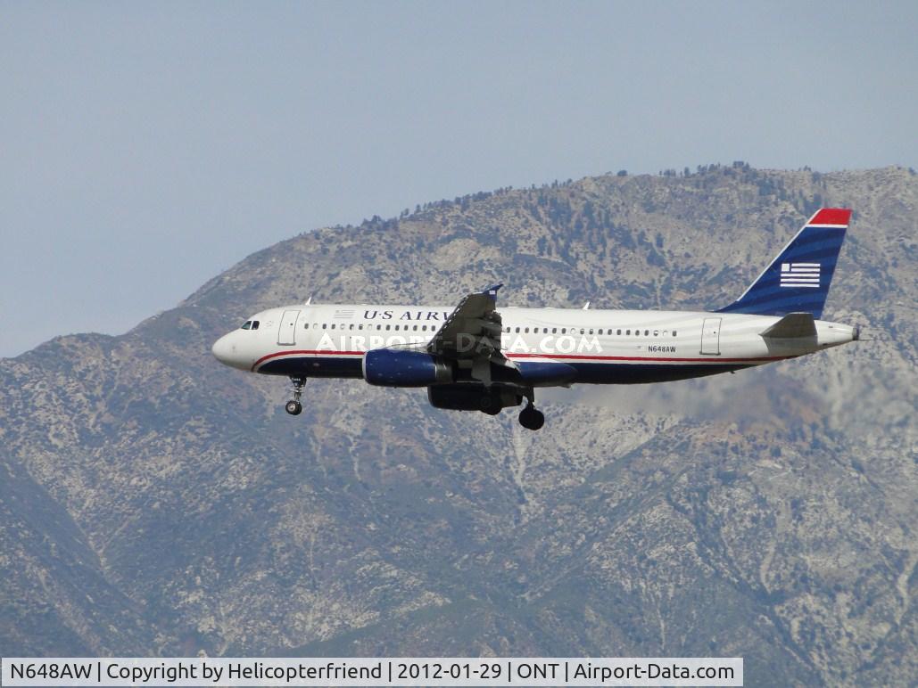 N648AW, 1997 Airbus A320-232 C/N 770, On final to runway 26R