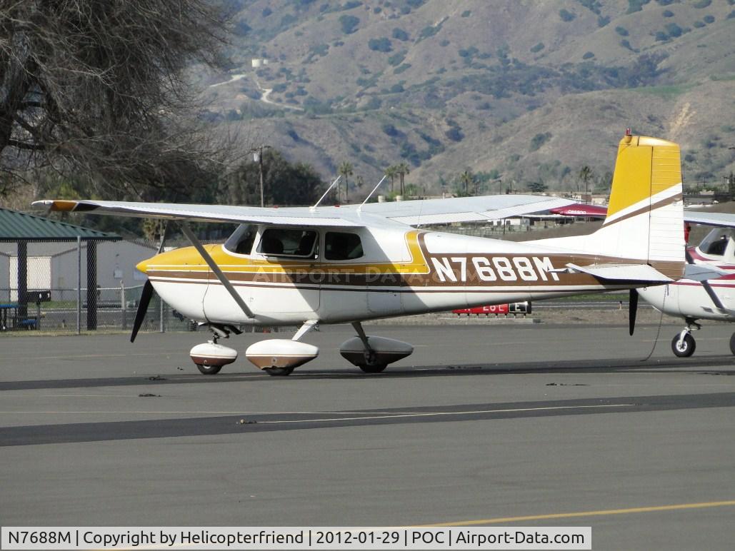 N7688M, 1959 Cessna 175 Skylark C/N 55988, Parked in transient parking