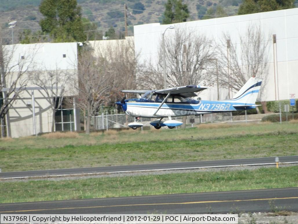 N3796R, 1966 Cessna 172H C/N 17255596, On final, almost down on runway 26R