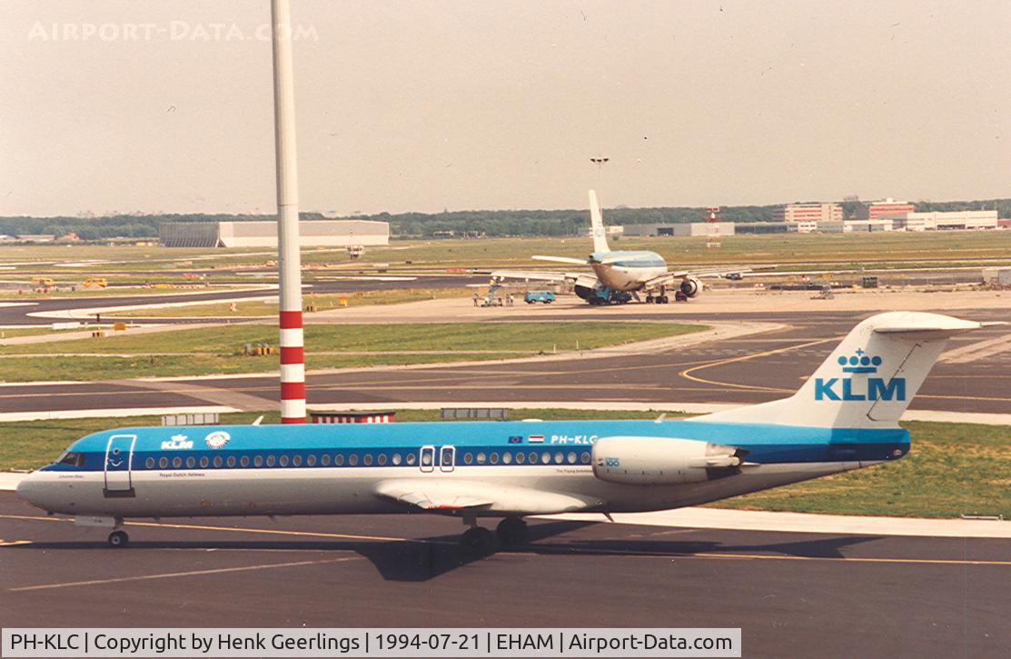 PH-KLC, 1989 Fokker 100 (F-28-0100) C/N 11268, KLM