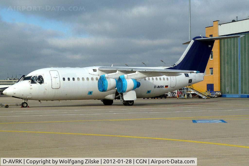 D-AVRK, 1996 British Aerospace Avro 146-RJ85 C/N E.2278, visitor