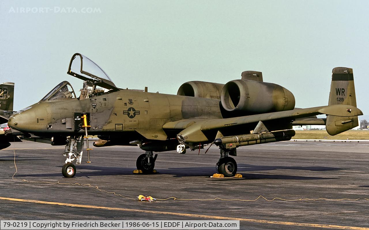79-0219, 1979 Fairchild Republic A-10A Thunderbolt II C/N A10-0483, static display