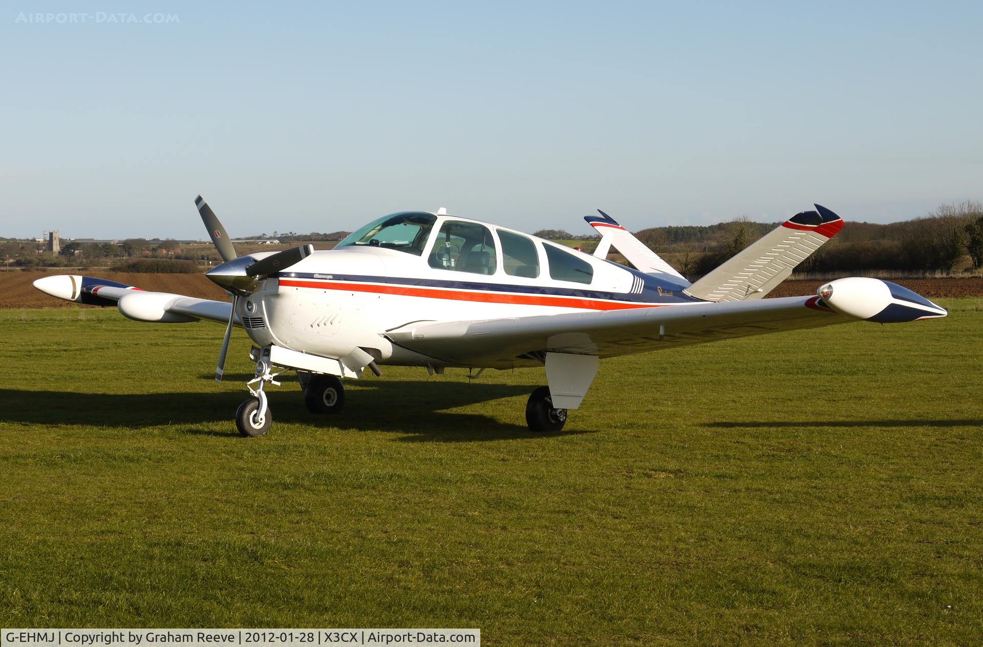 G-EHMJ, 1965 Beech S35 Bonanza Bonanza C/N D-7879, Parked at Northrepps.