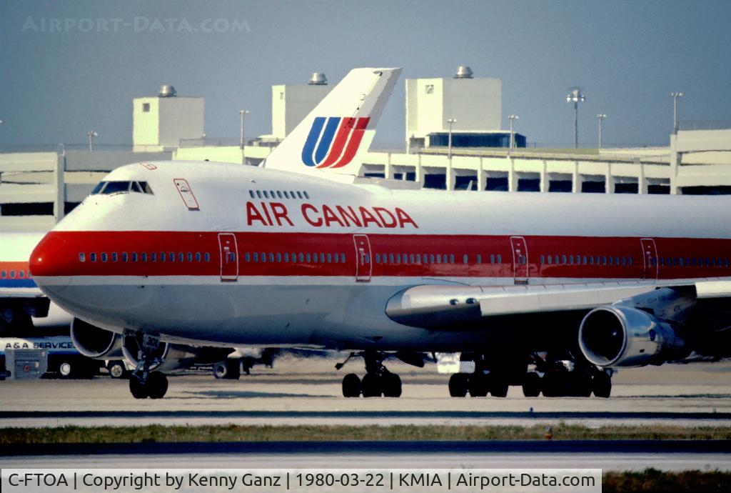 C-FTOA, 1971 Boeing 747-133 C/N 20013, Air Canada 747-133