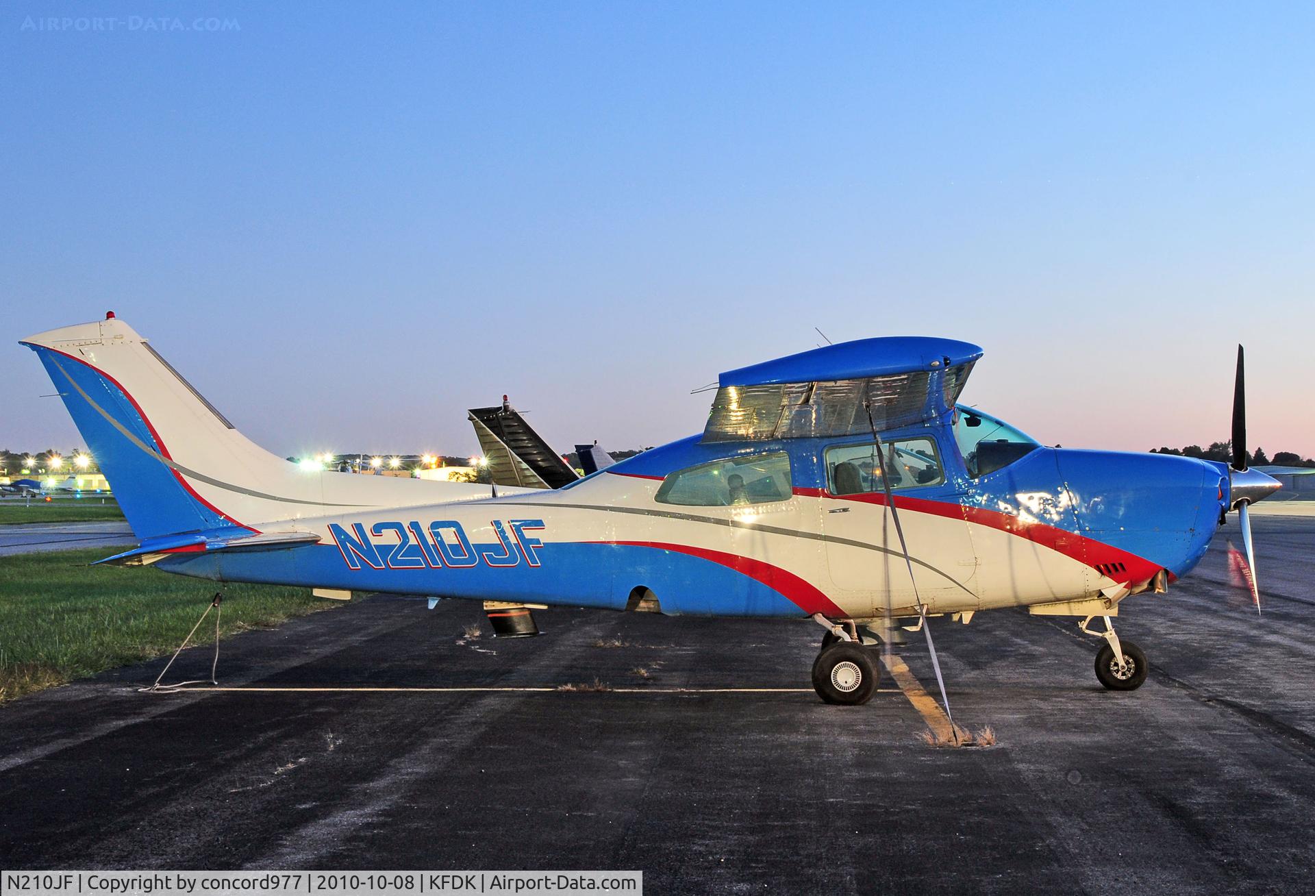 N210JF, 1977 Cessna T210M Turbo Centurion C/N 21062028, Seen at KFDK on 10/8/2010