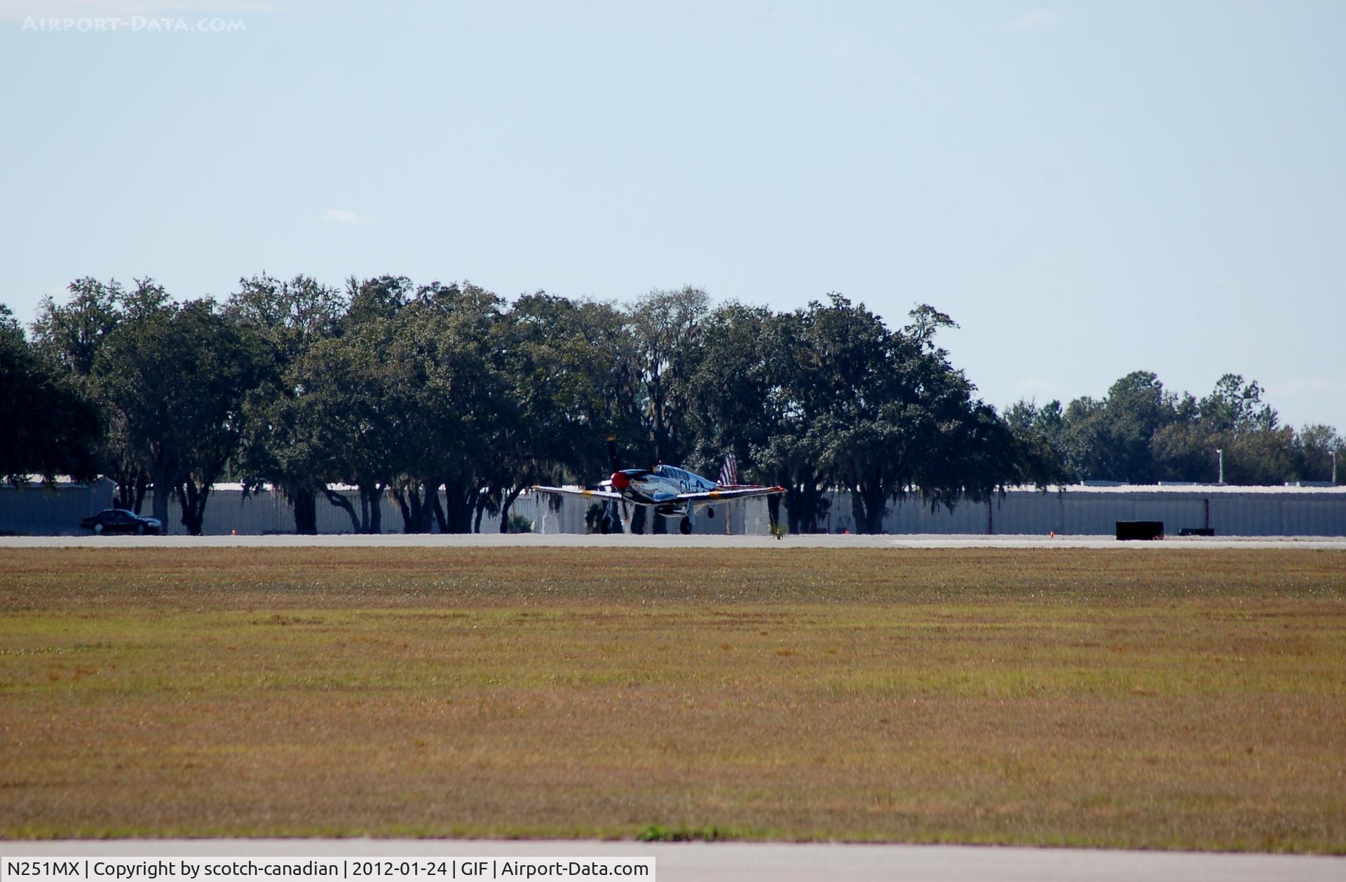 N251MX, 1943 North American P-51C-10 Mustang C/N 103-22730, 1943 North American P-51C N251MX at Gilbert Airport, Winter Haven, FL