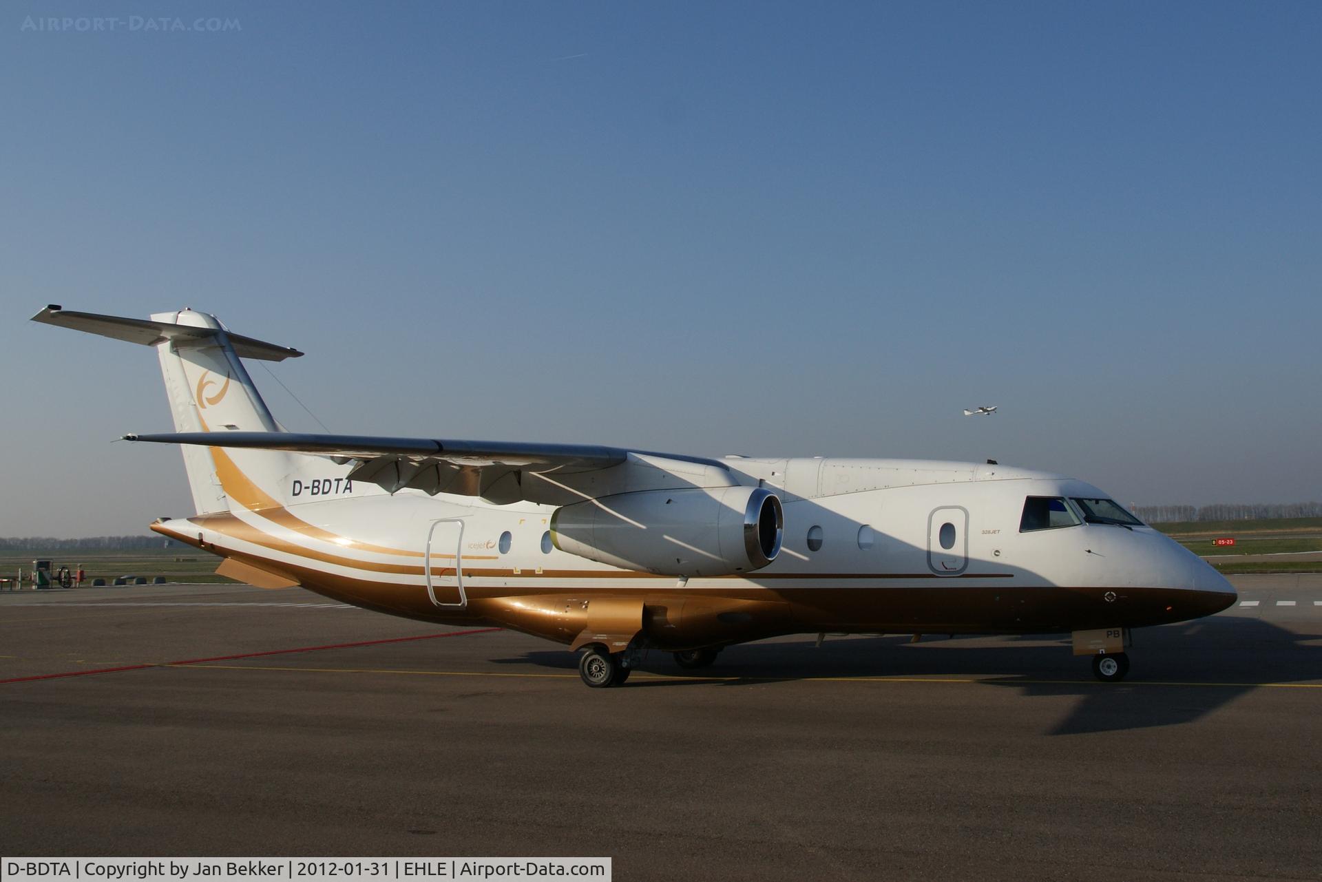D-BDTA, 2000 Fairchild Dornier 328-310 328JET C/N 3161, Rare visitor on the ramp at Lelystad Airport. (former TF-NPB)