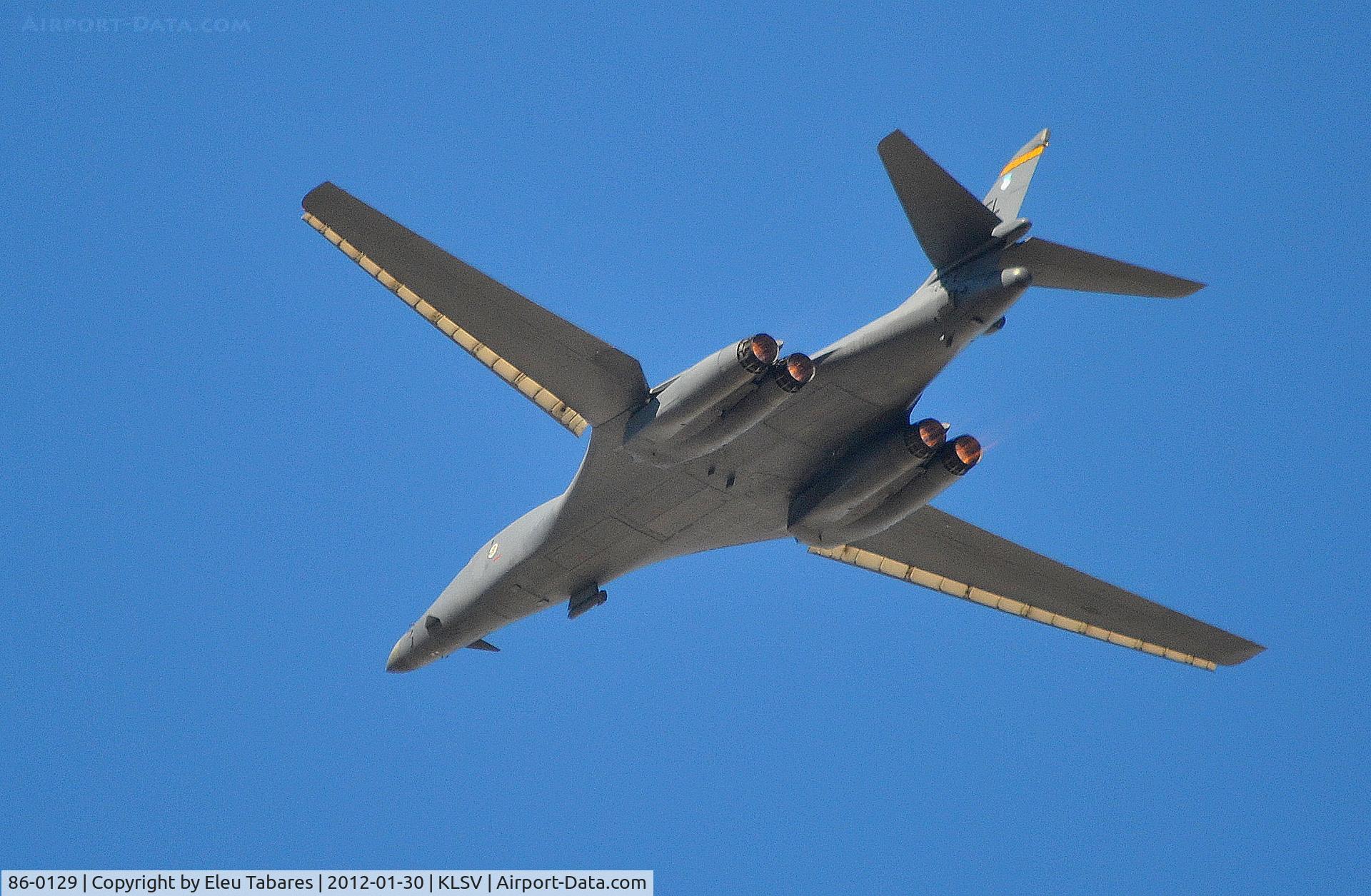 86-0129, Rockwell B-1B Lancer C/N 89, Taken during Red Flag Exercise at Nellis Air Force Base, Nevada.