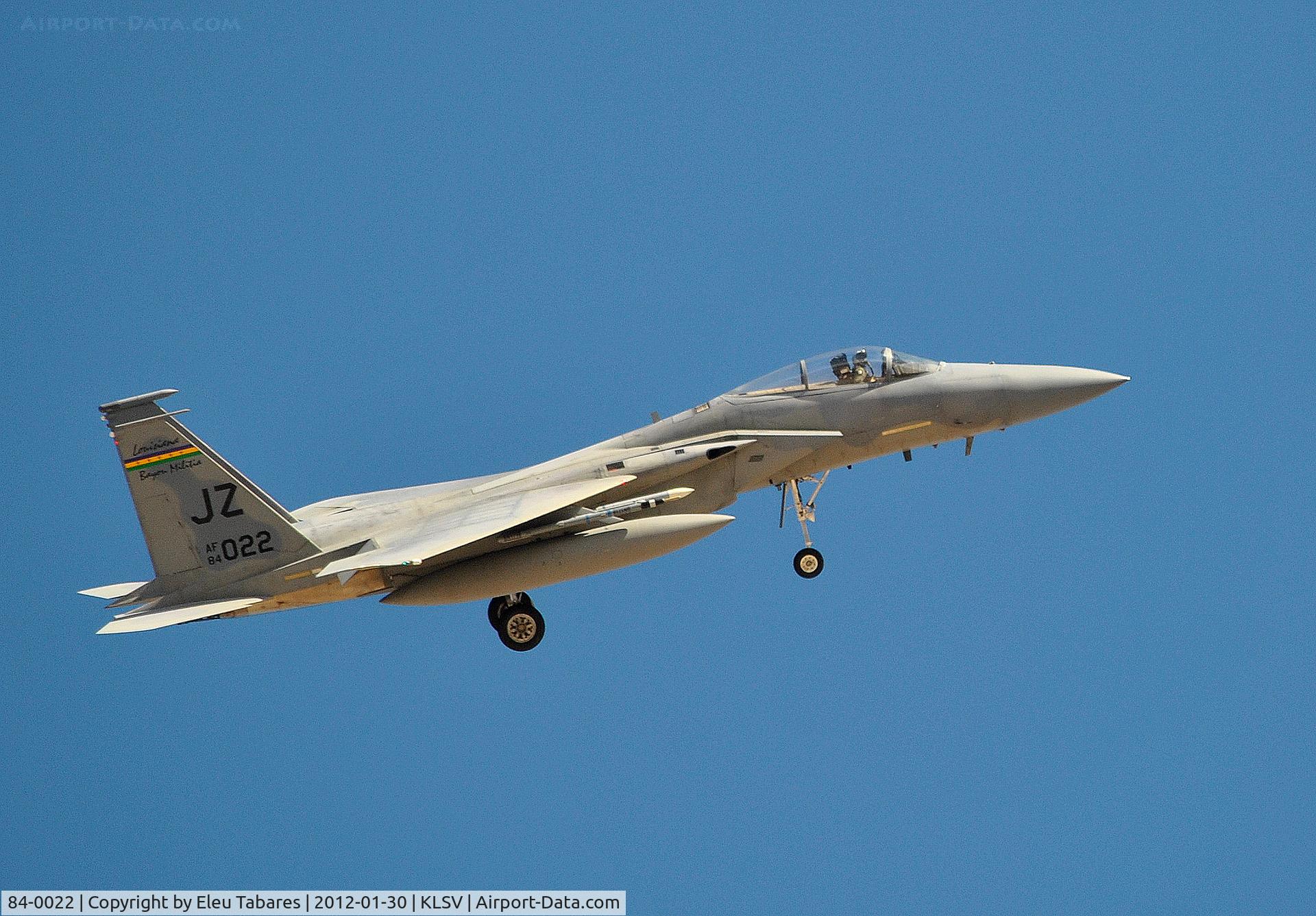 84-0022, 1984 McDonnell Douglas F-15C Eagle C/N 0932/C325, Taken during Red Flag Exercise at Nellis Air Force Base, Nevada.