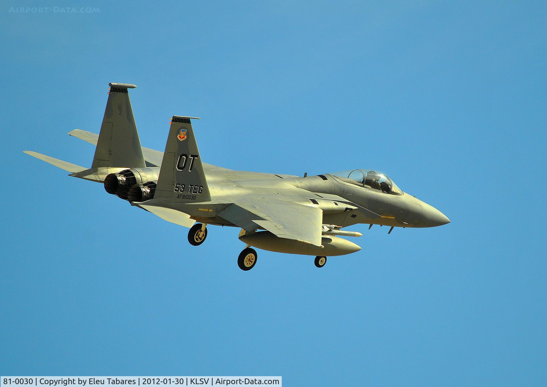81-0030, McDonnell Douglas F-15C Eagle C/N 0680/C179, Taken during Red Flag Exercise at Nellis Air Force Base, Nevada.