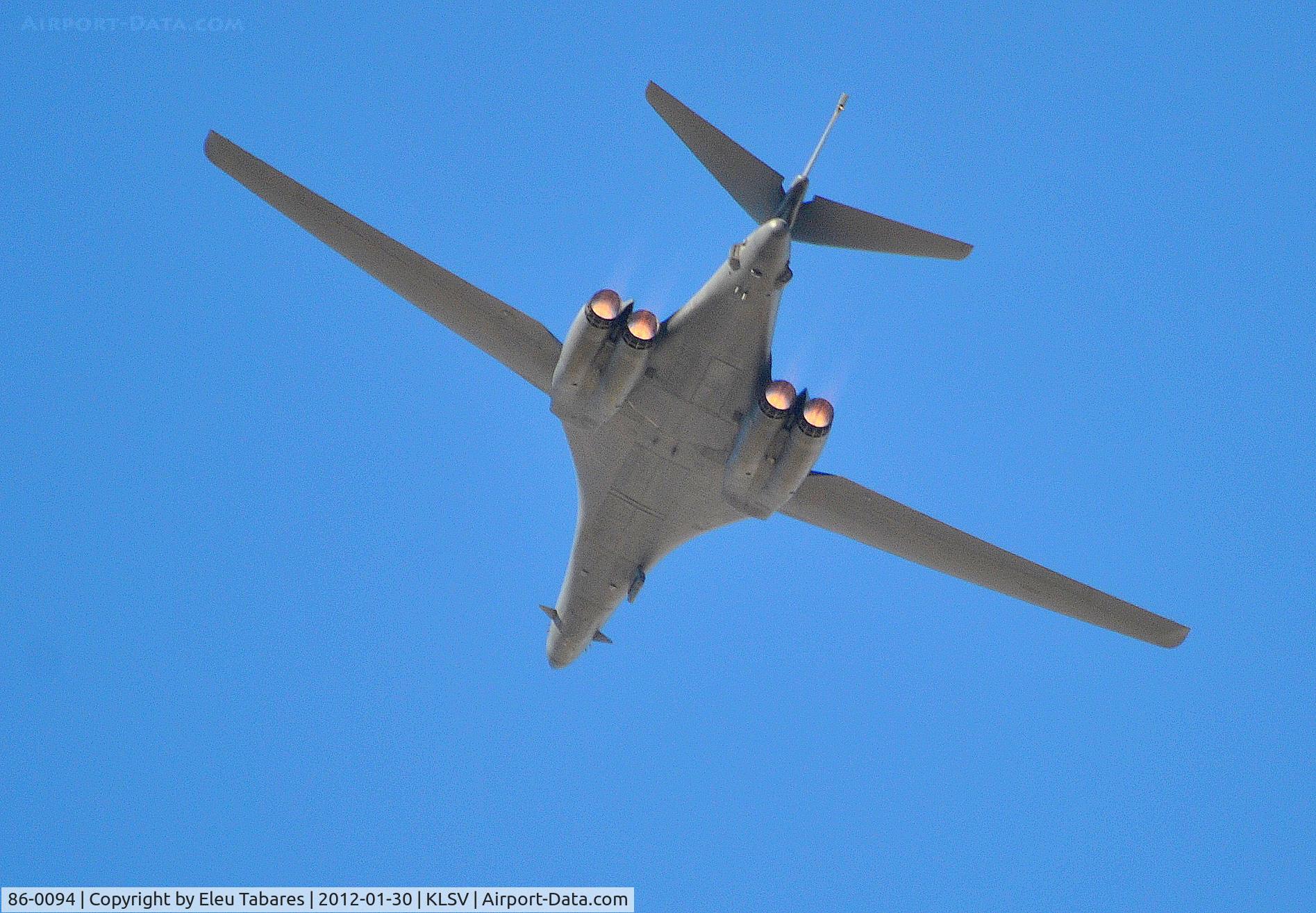 86-0094, 1986 Rockwell B-1B Lancer C/N 54, Taken during Red Flag Exercise at Nellis Air Force Base, Nevada.