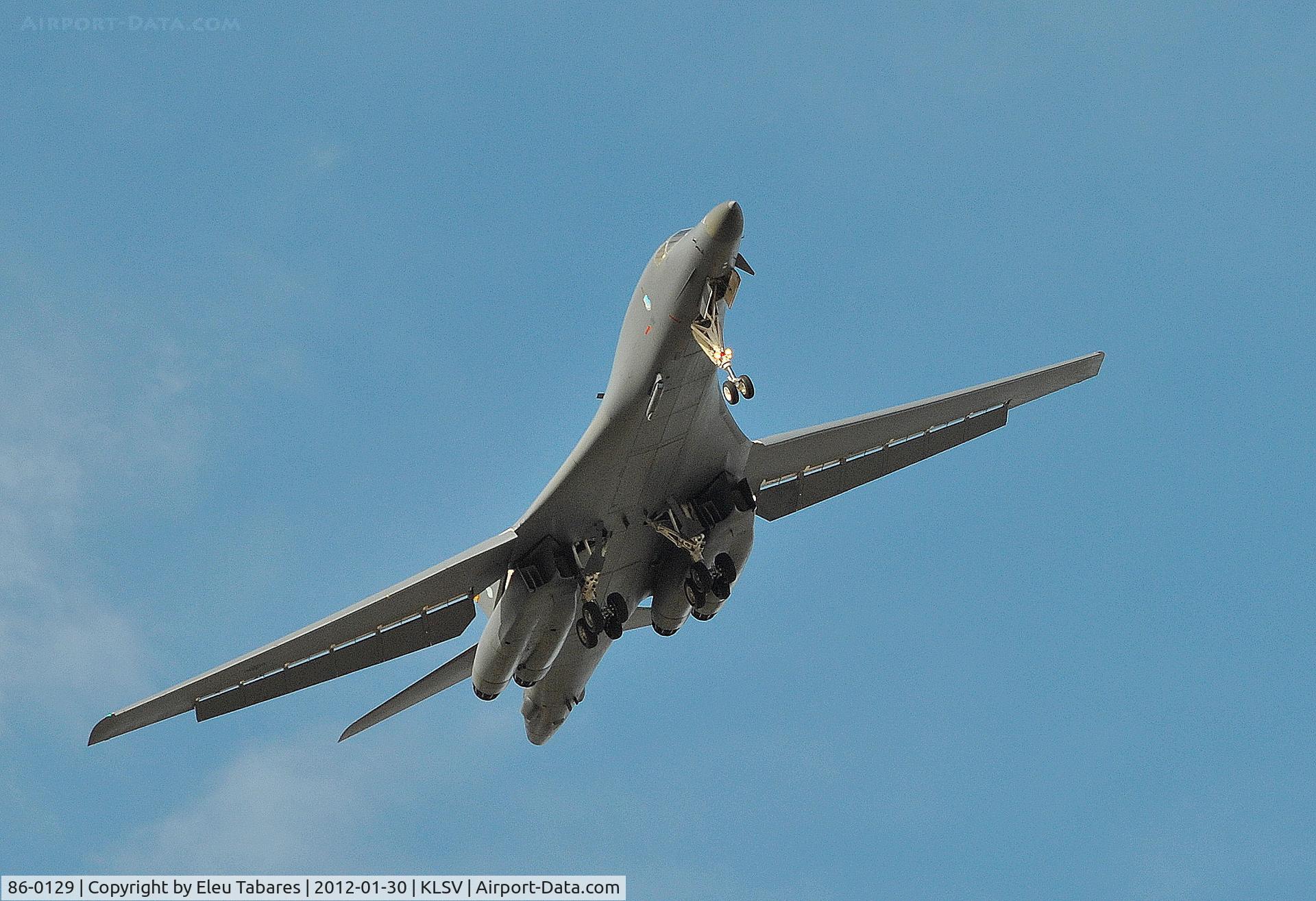 86-0129, Rockwell B-1B Lancer C/N 89, Taken during Red Flag Exercise at Nellis Air Force Base, Nevada.