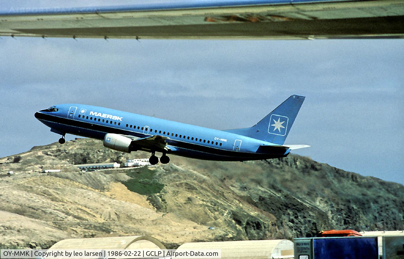 OY-MMK, 1985 Boeing 737-3L9 C/N 23331, Las Palmas LPA 22.2.86