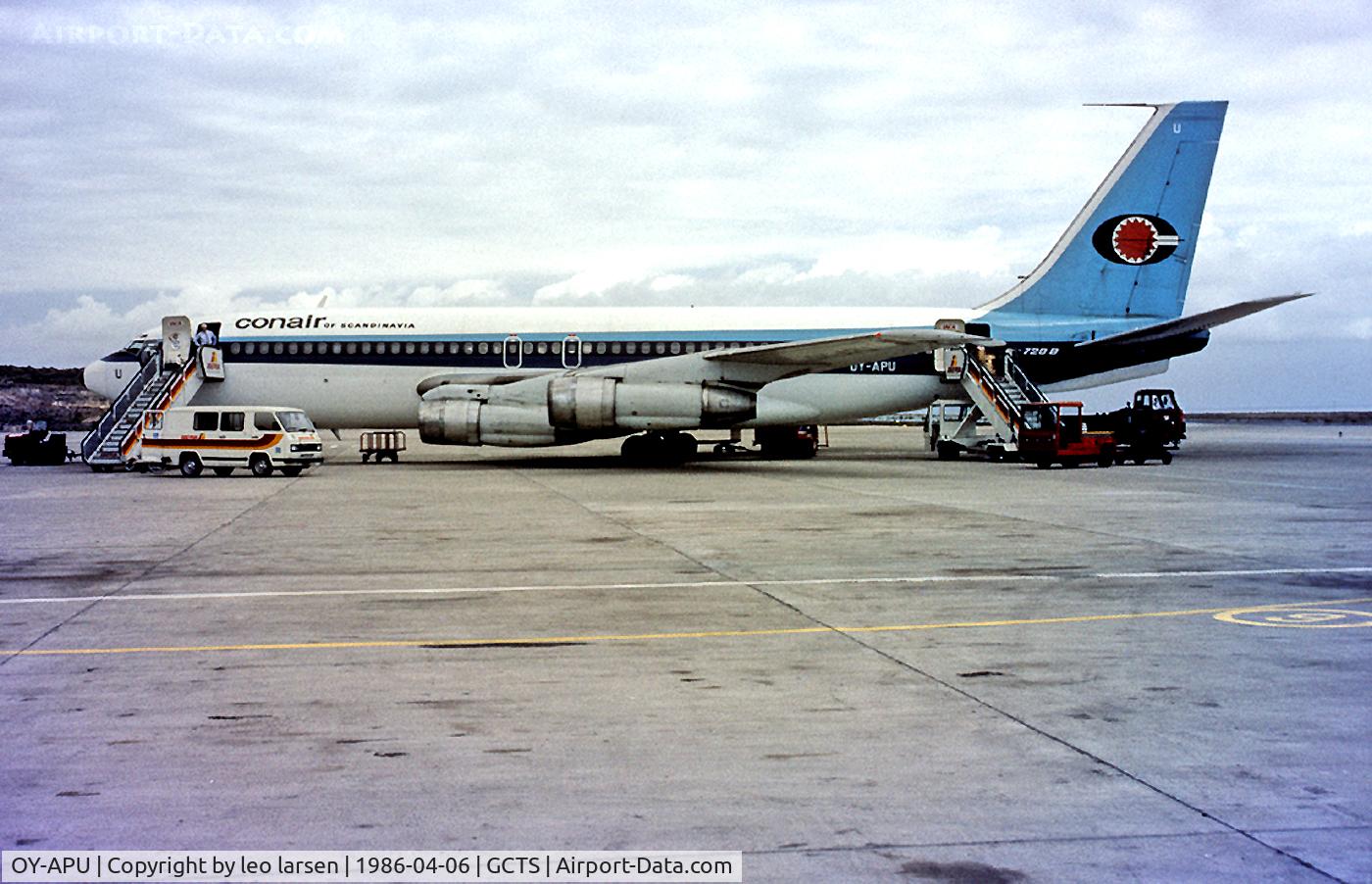 OY-APU, 1964 Boeing 720-051B C/N 18792, TFS Tenerife 6.4.86