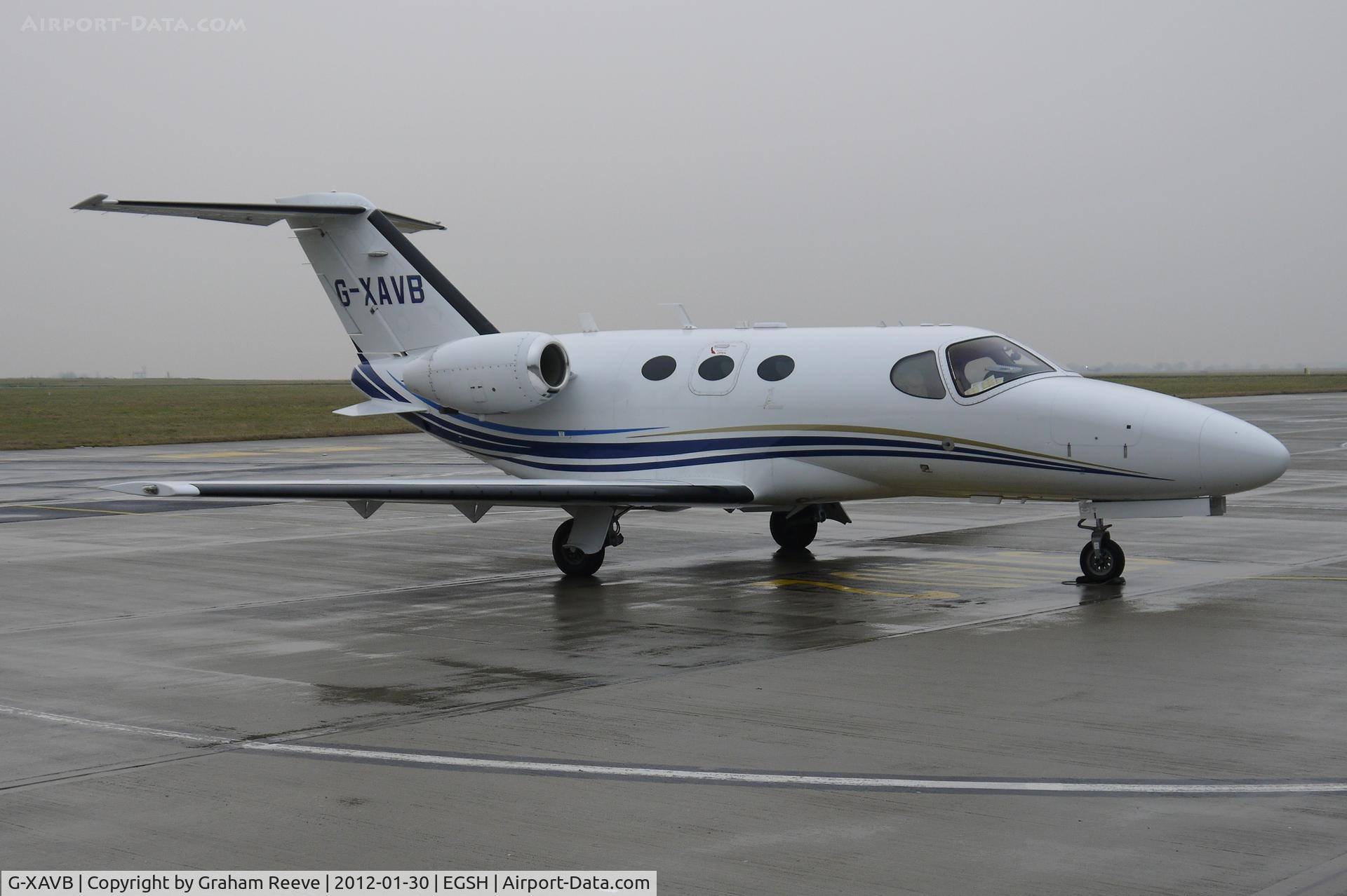 G-XAVB, 2010 Cessna 510 Citation Mustang Citation Mustang C/N 510-0283, Parked at Norwich.
