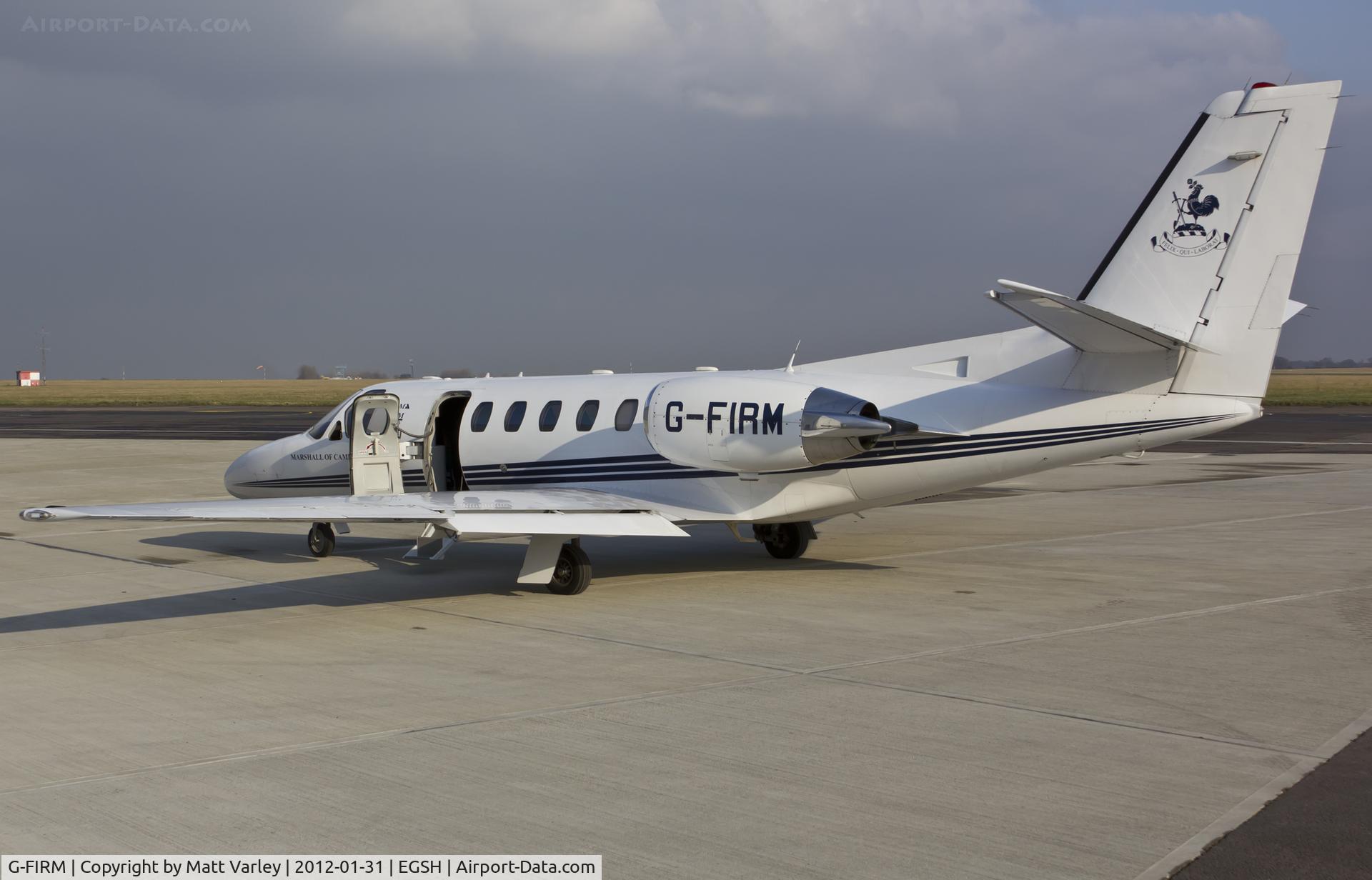 G-FIRM, 2000 Cessna 550B Citation Bravo C/N 550-0940, Sat on stand at SaxonAir.